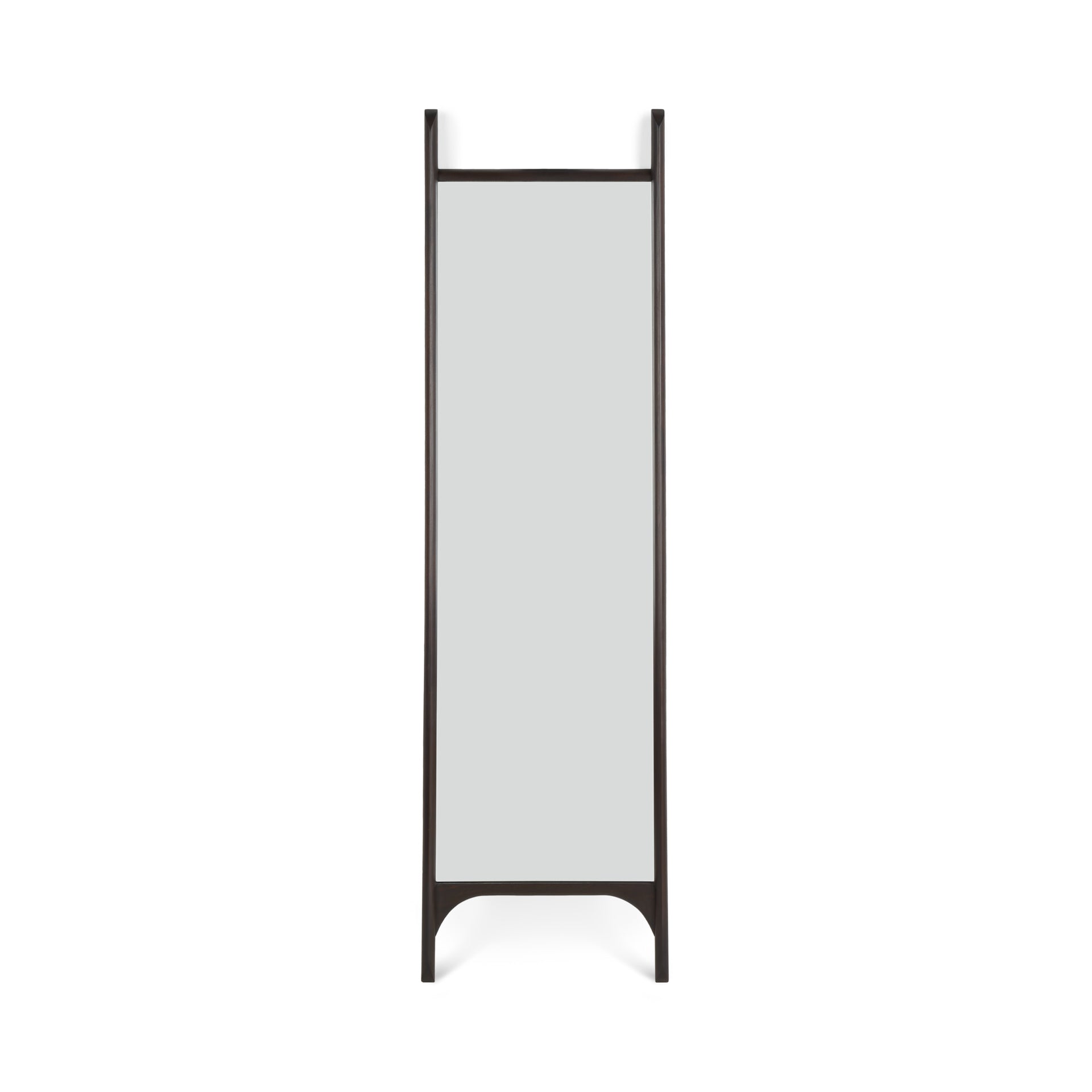 Pi Floor Mirror, Narrow, Dark Brown