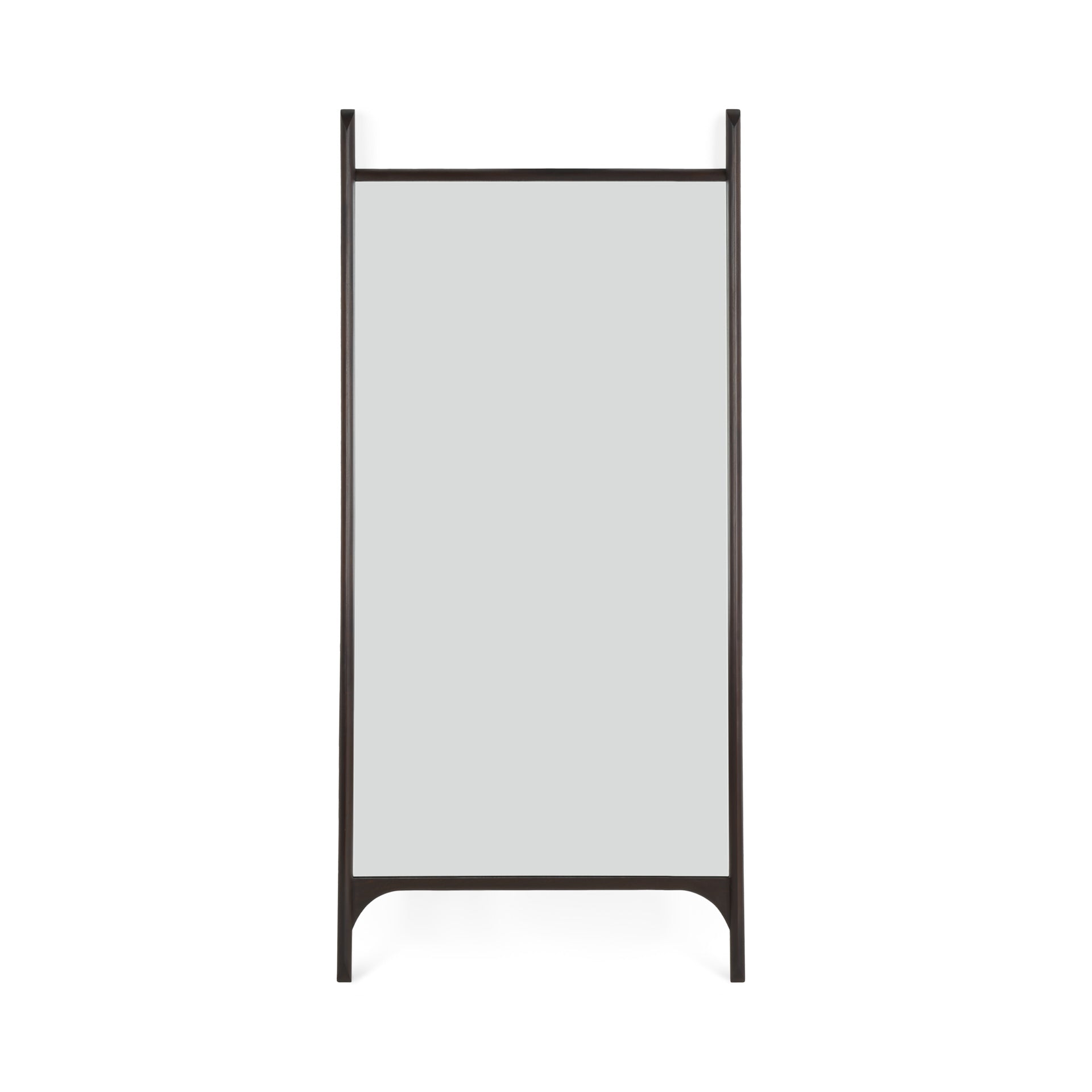 Pi Floor Mirror, Dark Brown