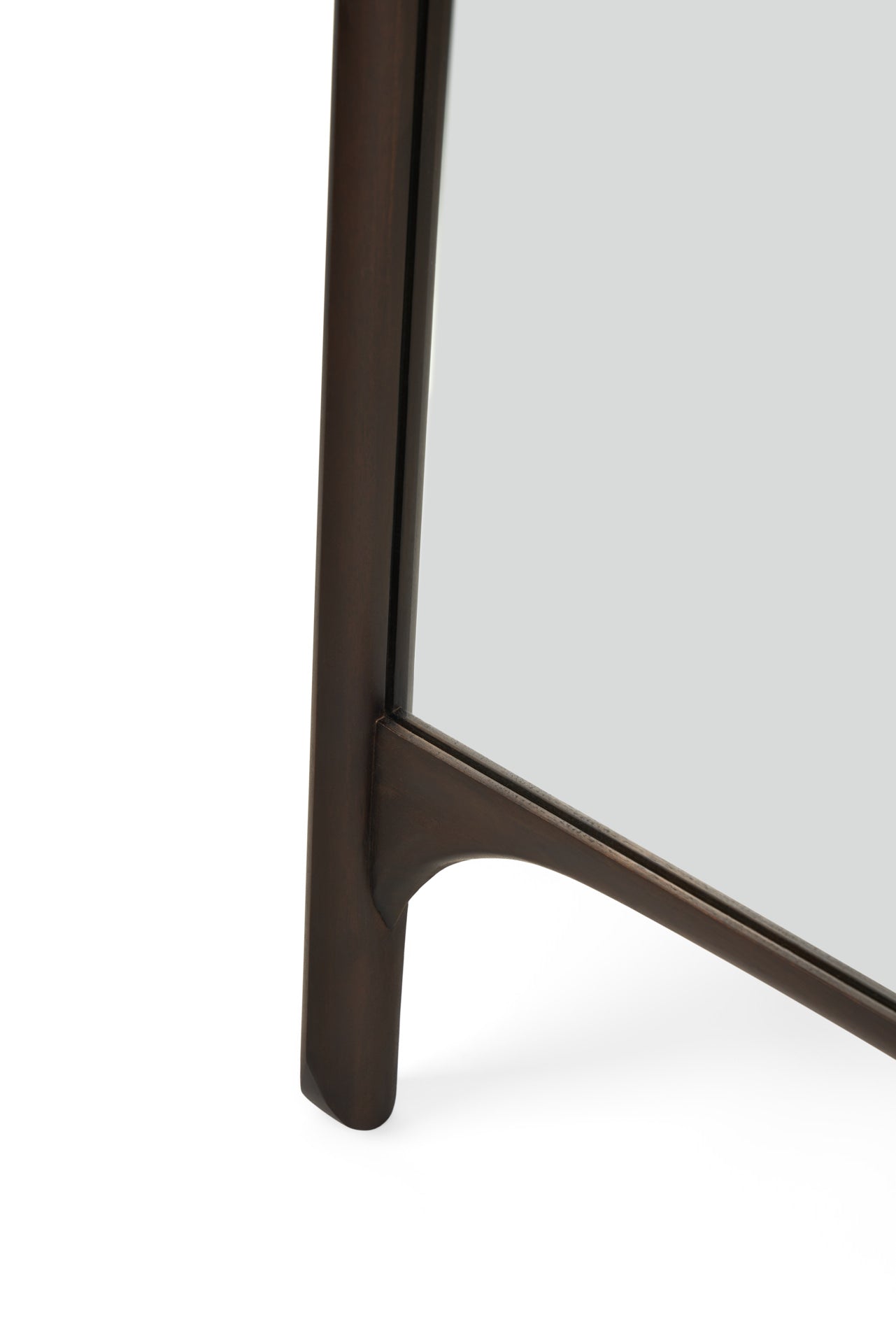 Pi Floor Mirror, Dark Brown