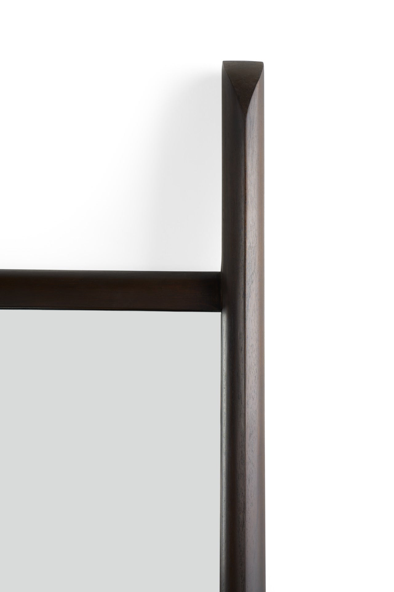 Pi Floor Mirror, Dark Brown