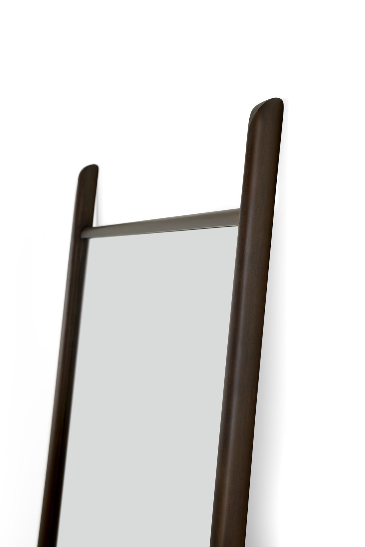 Pi Floor Mirror, Dark Brown