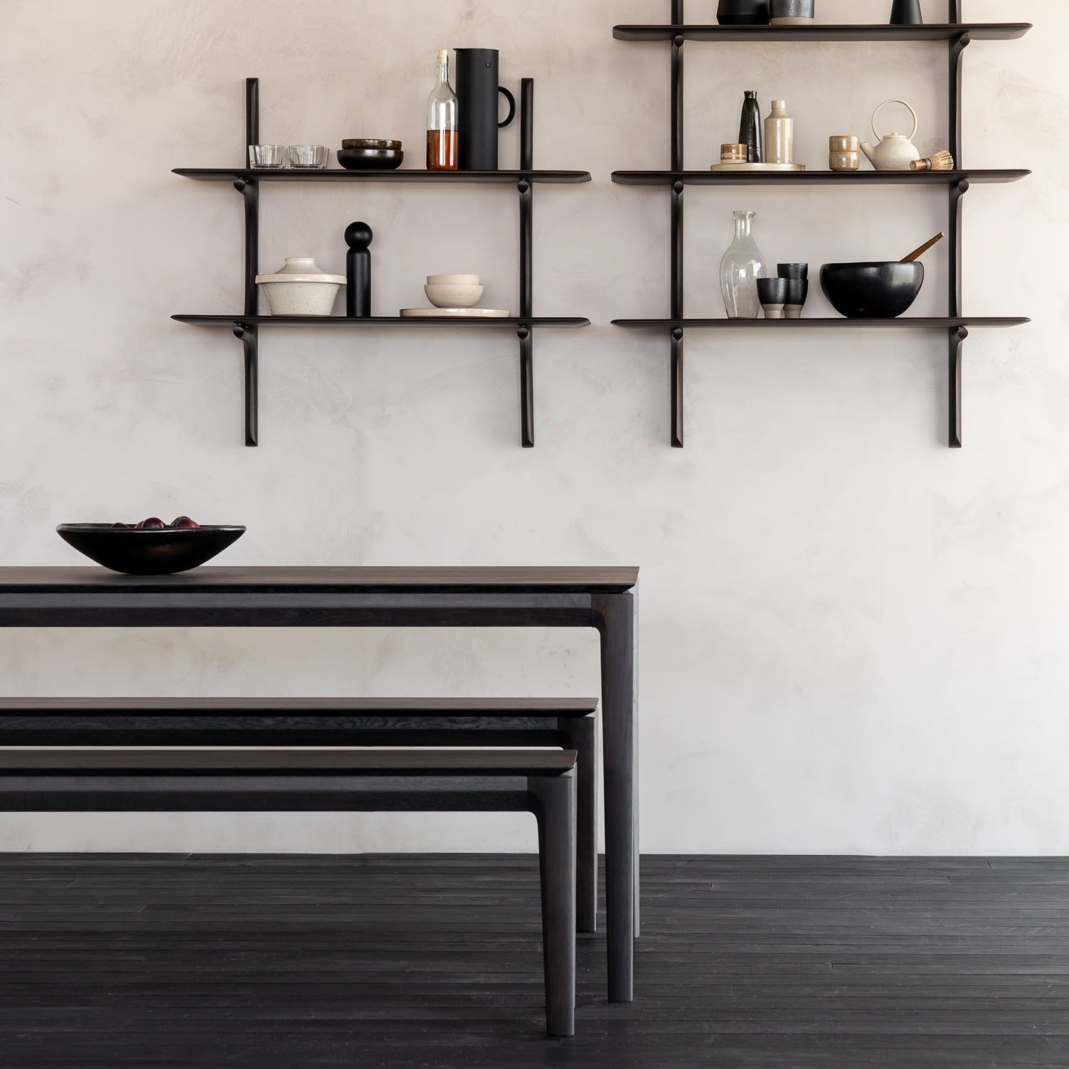 Bok Solid Brown Oak Bench, 50"