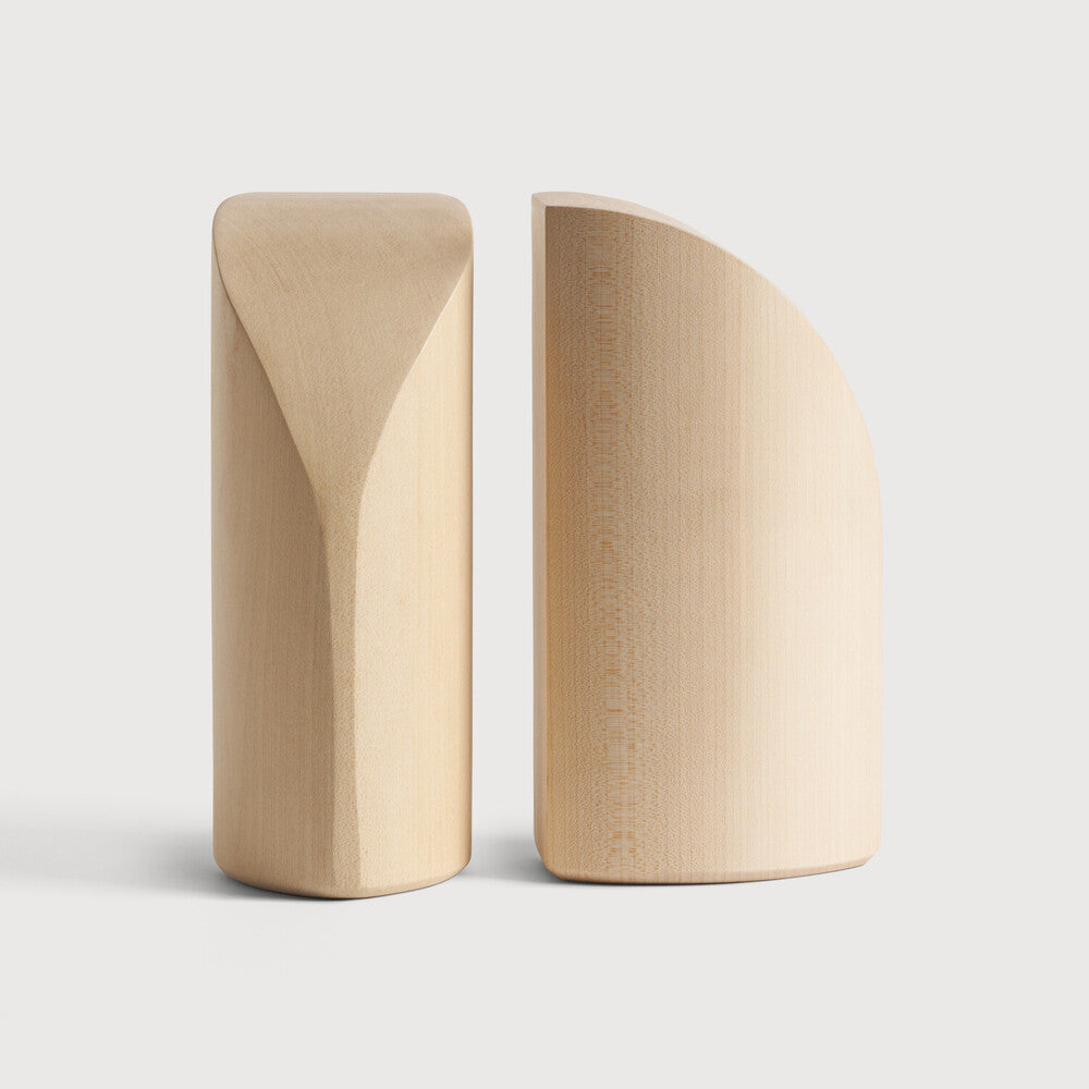 Pi Sycamore Bookends, Set Of 2