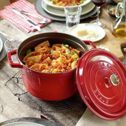 Staub Cast Iron Tall Cocotte in Cherry