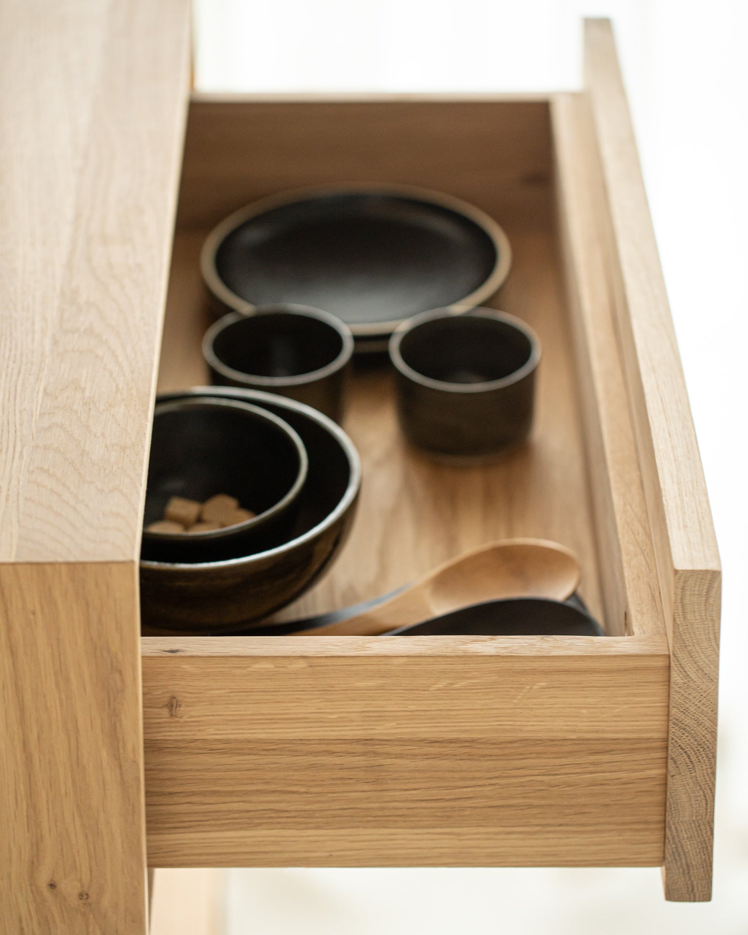 Nordic II Solid Oak Hanging Bedside Table