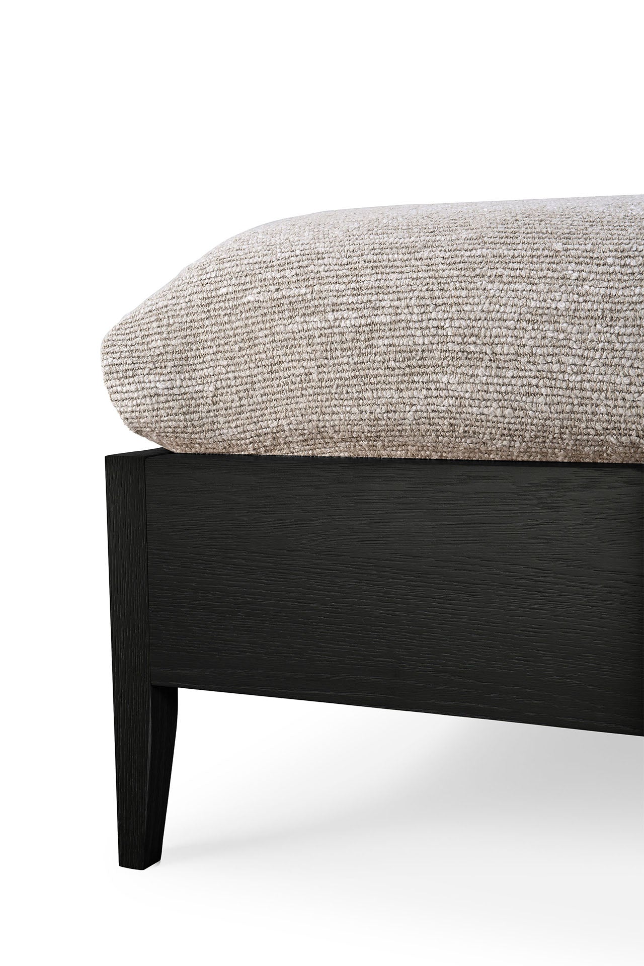 Spindle Solid Black Oak Bed, King