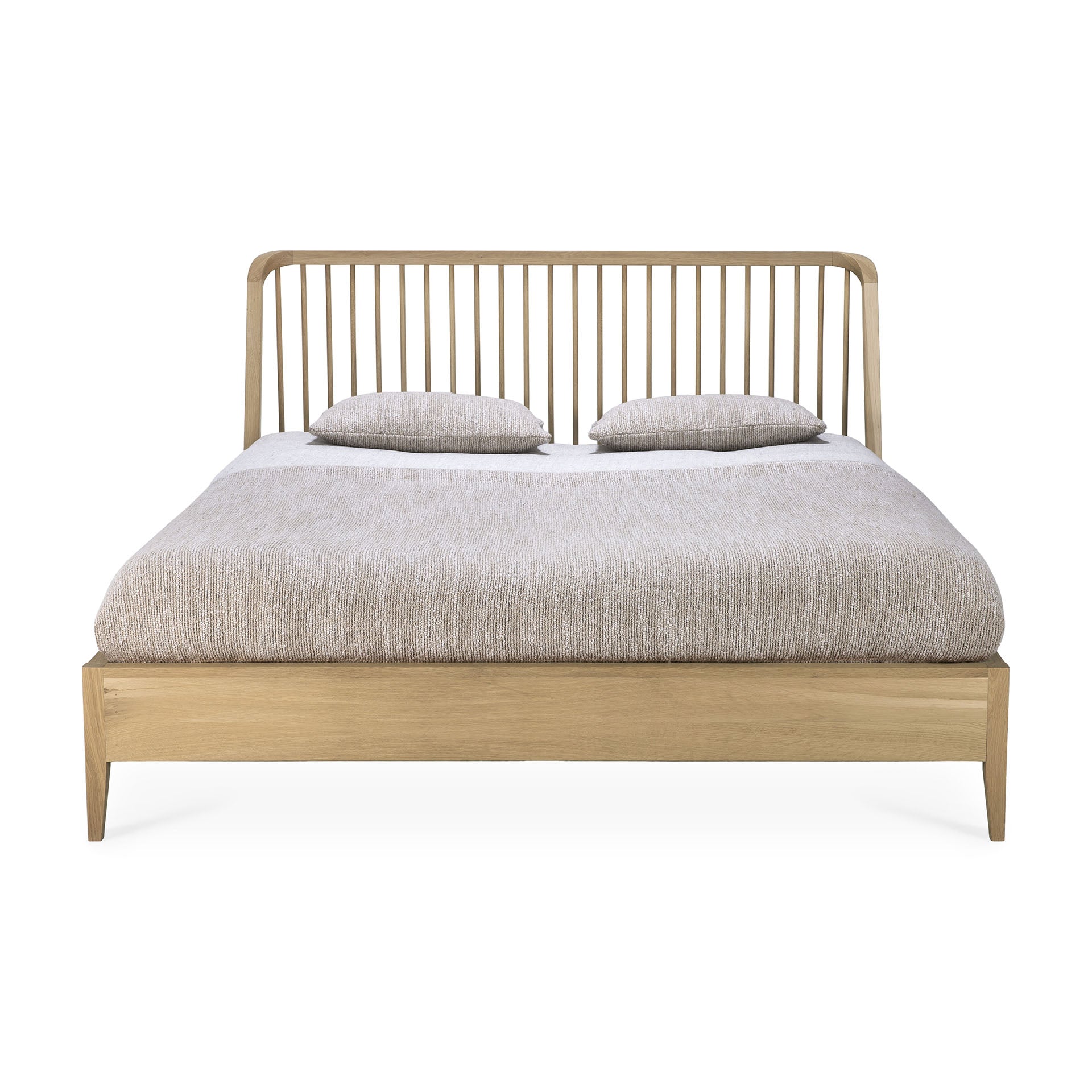 Spindle Solid Oak Bed, Queen