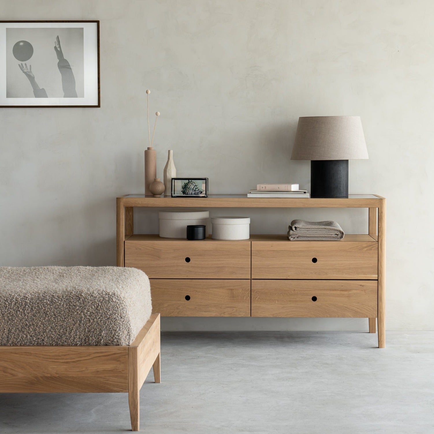 Spindle Solid Oak Dresser