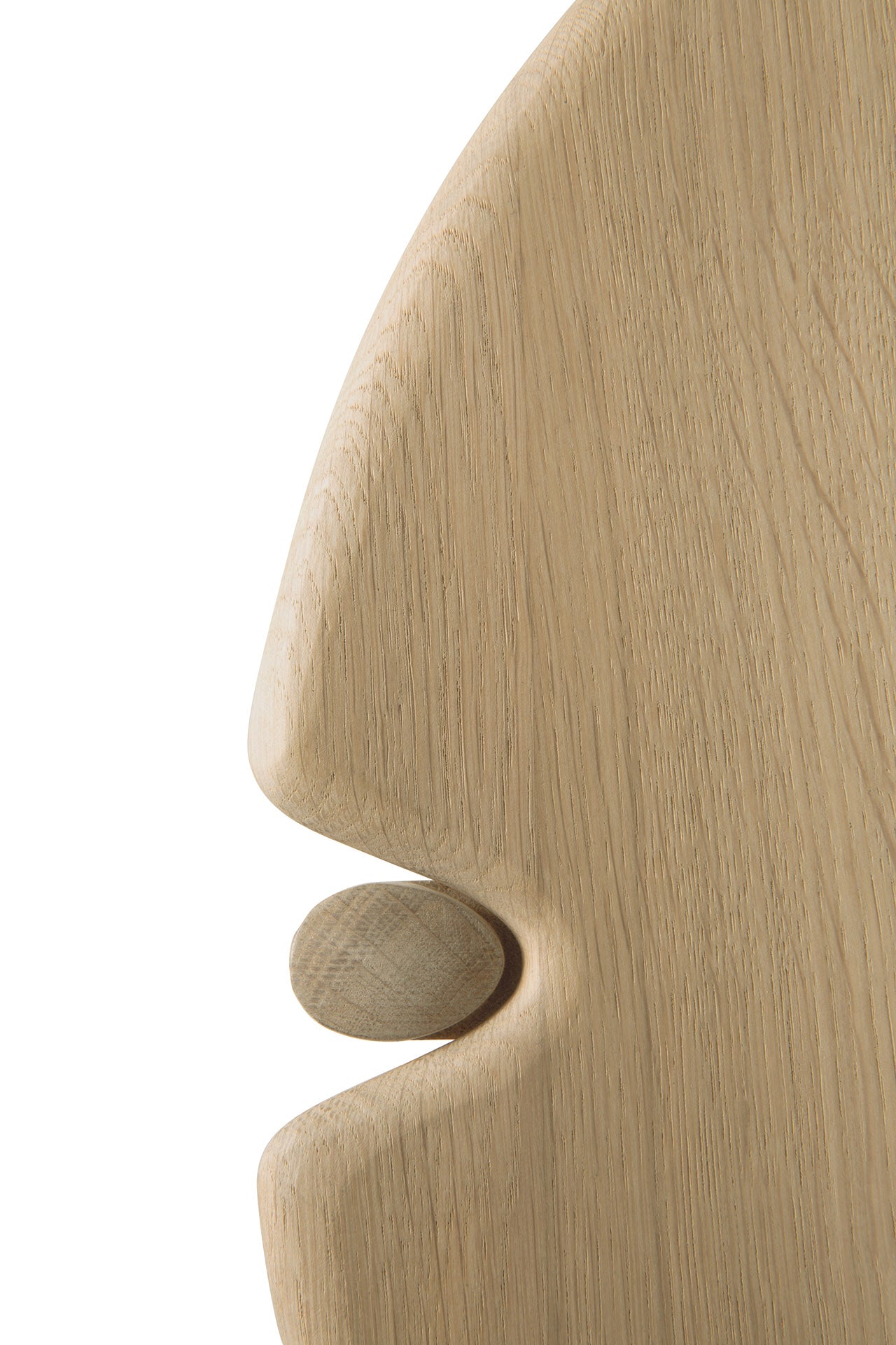 PI side table - varnished oak - round