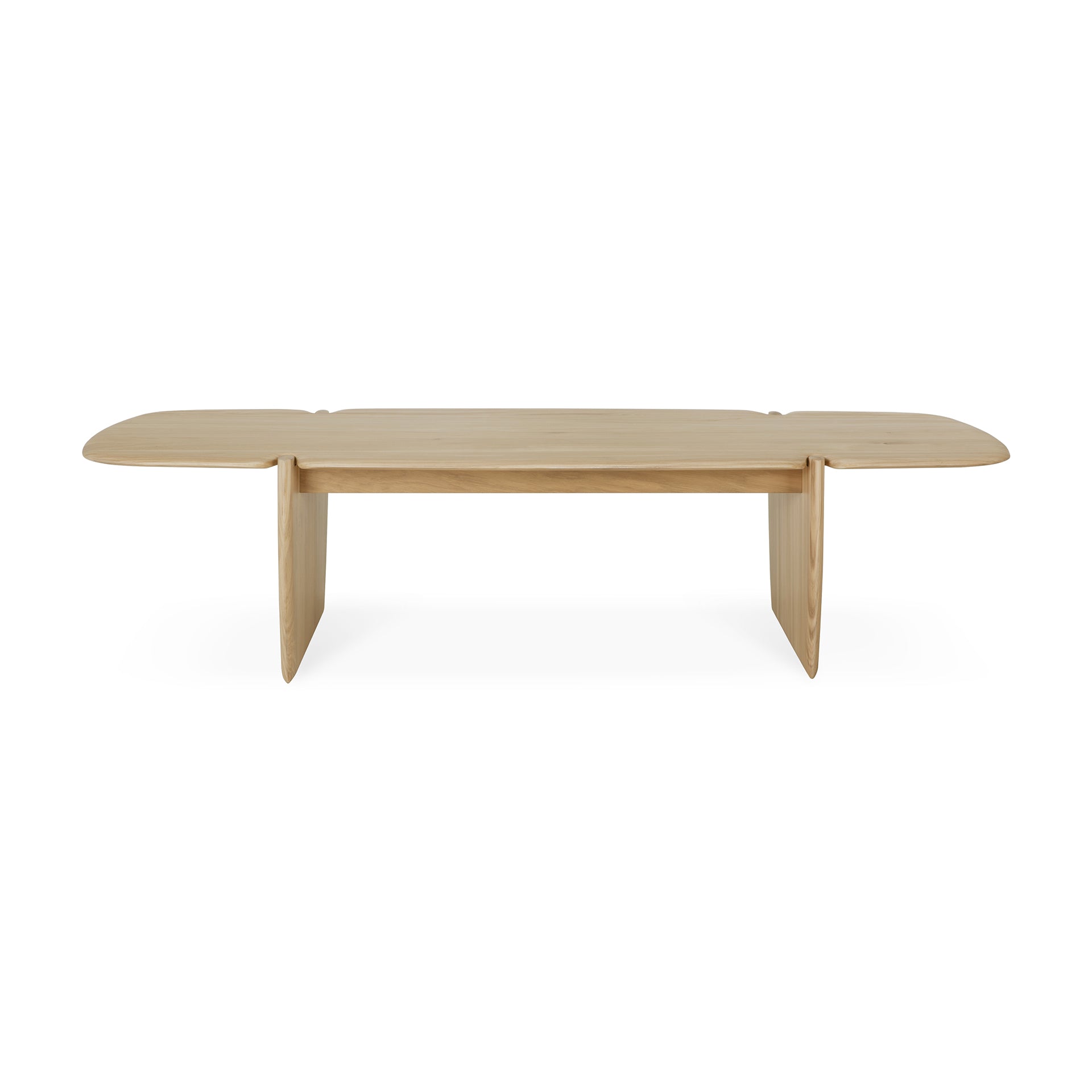 PI coffee table - varnished oak - rectangular