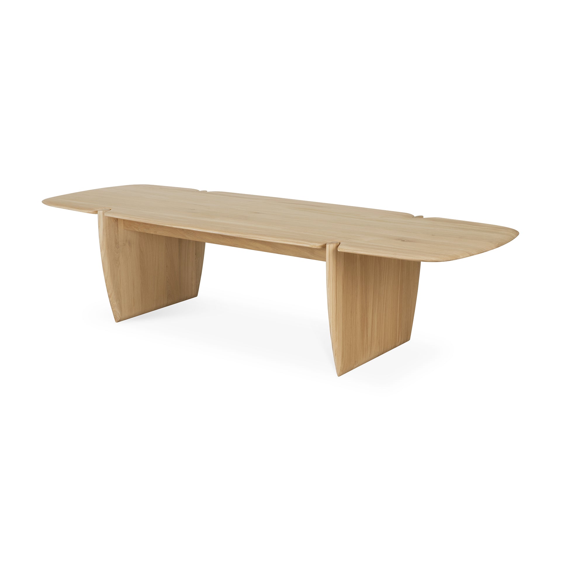 PI coffee table - varnished oak - rectangular