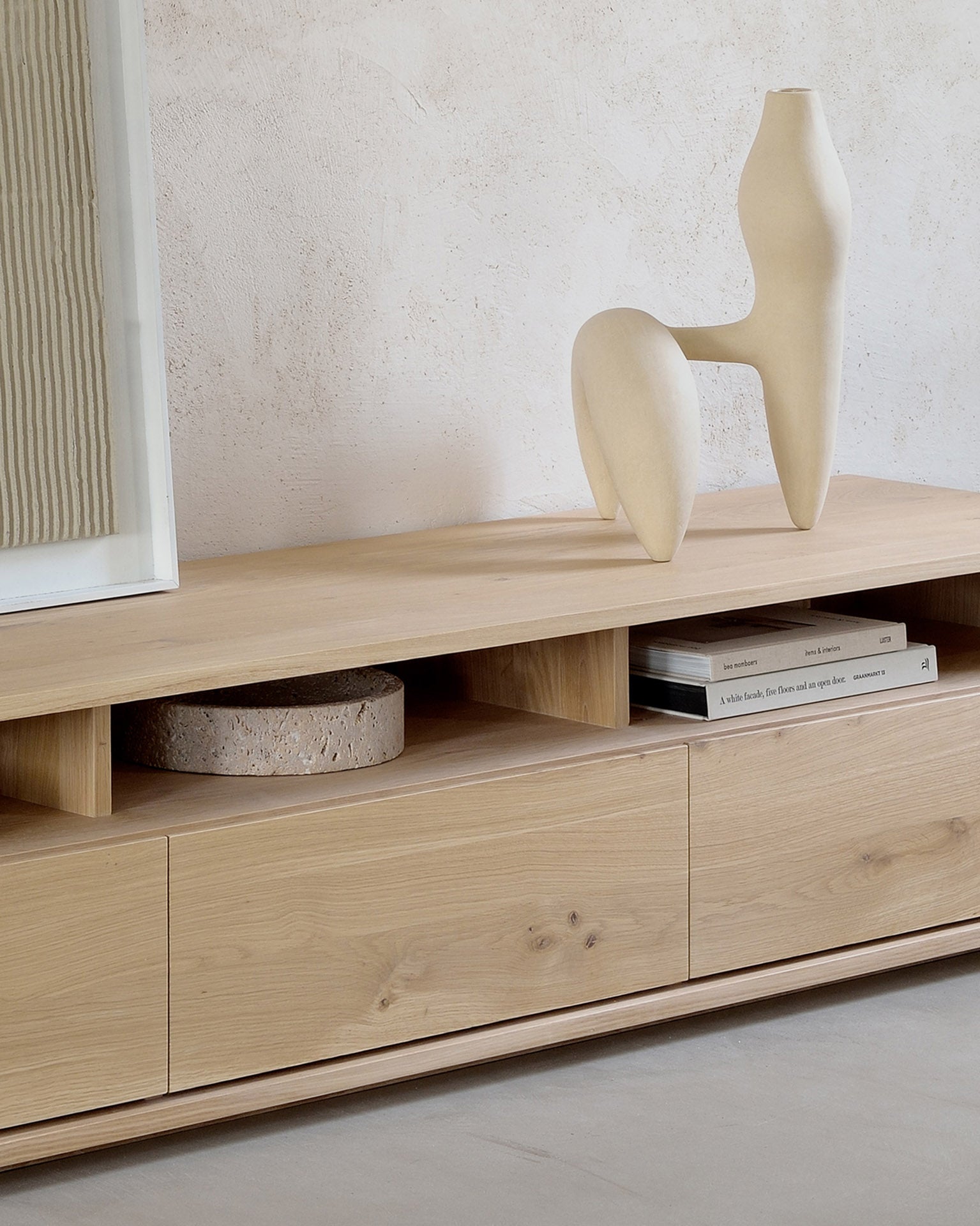 Shadow Solid Oak Media Console, 83"