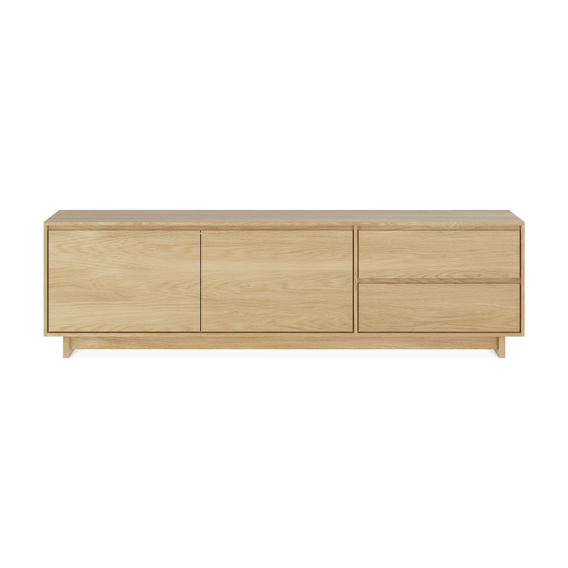 Wave Solid Oak Media Console
