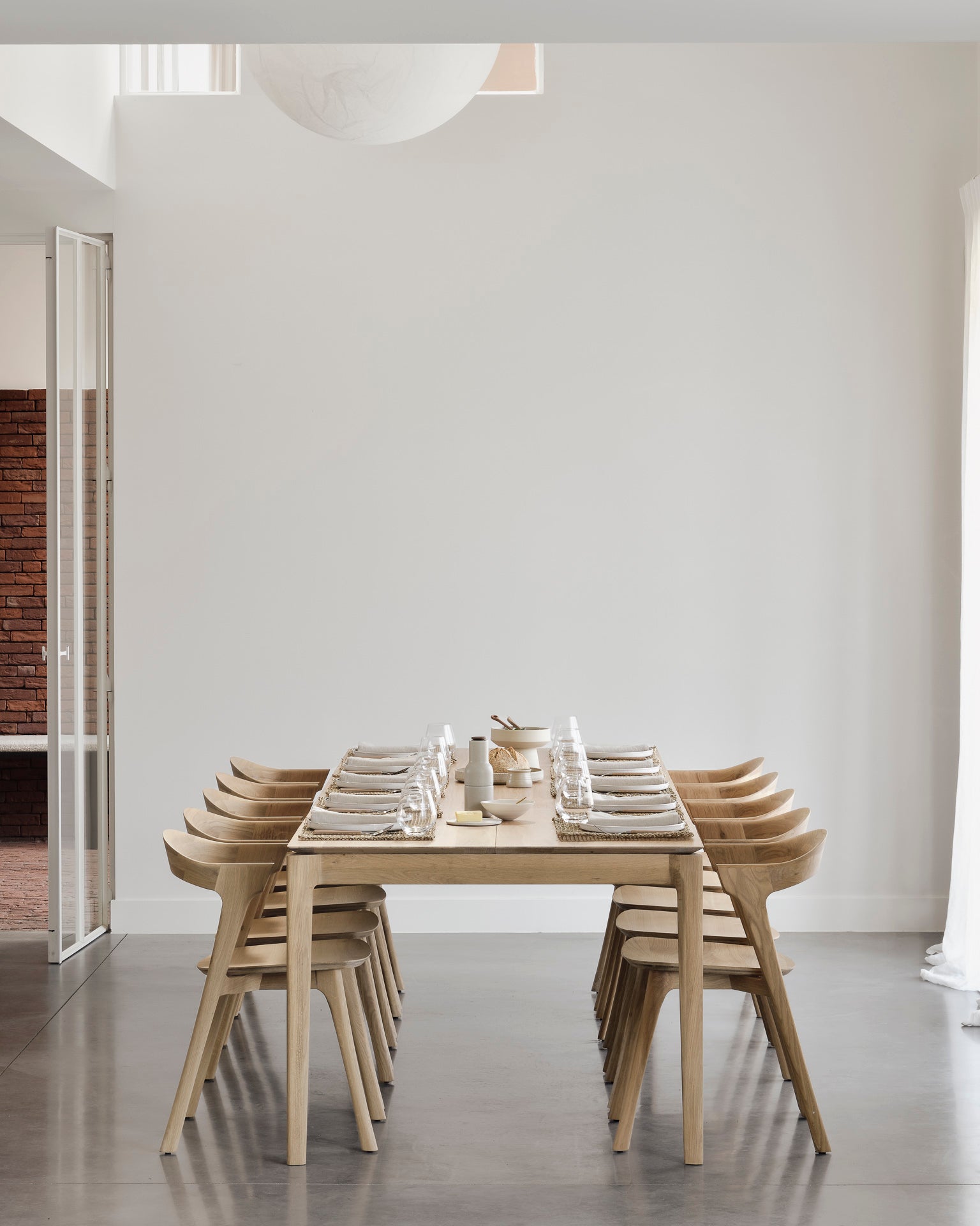 Bok Extendable Solid Oak Dining Table, Rectangular