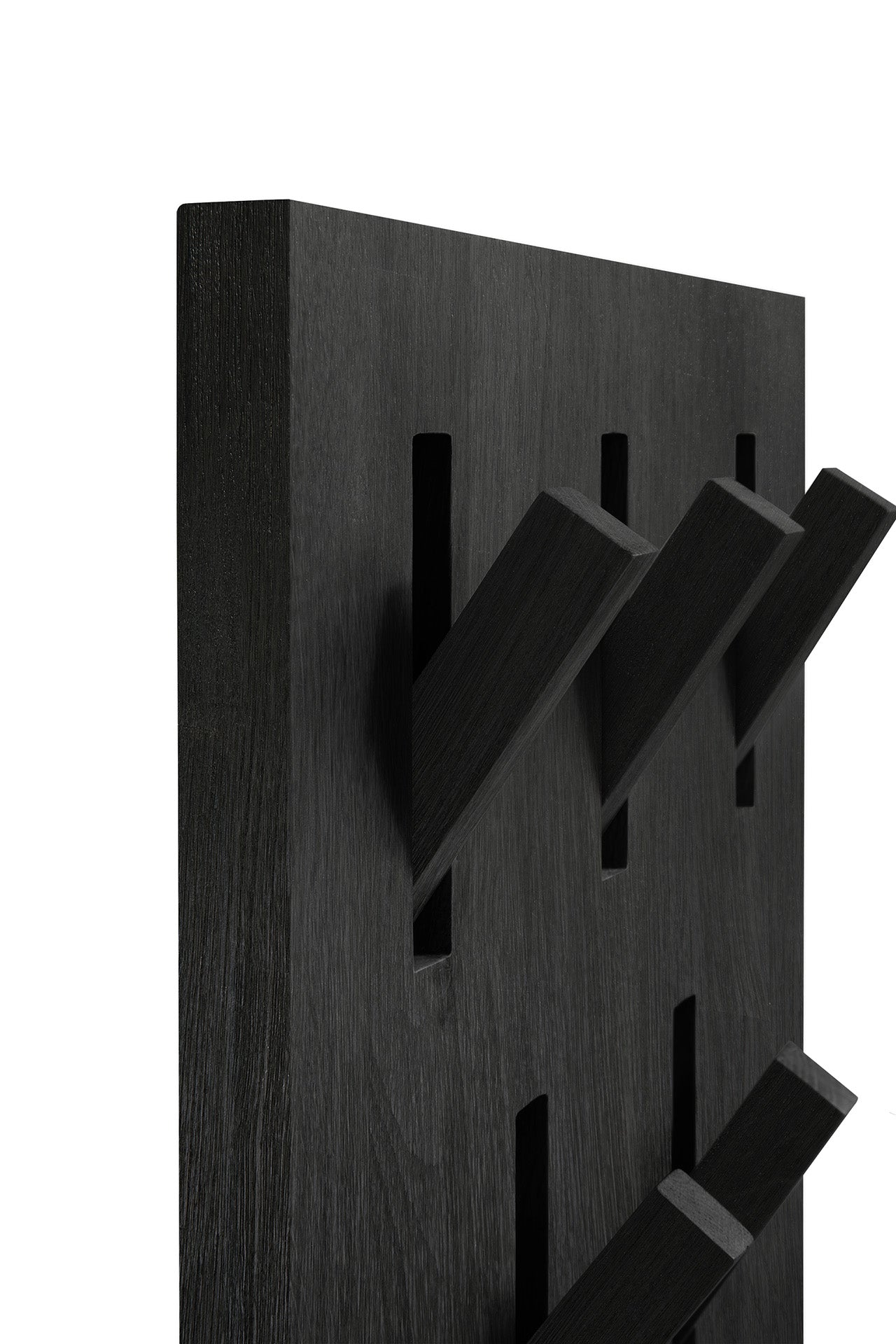 Utilitile Solid Black Oak Wall Hanger