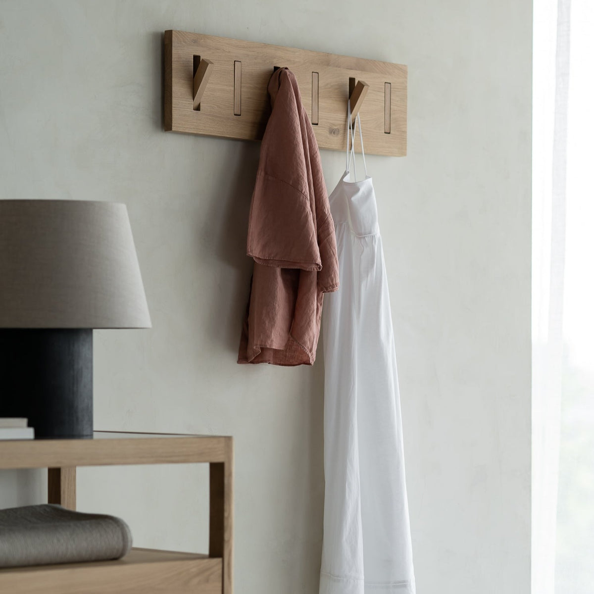 Utilitile Solid Oak Wall Hanger, Large