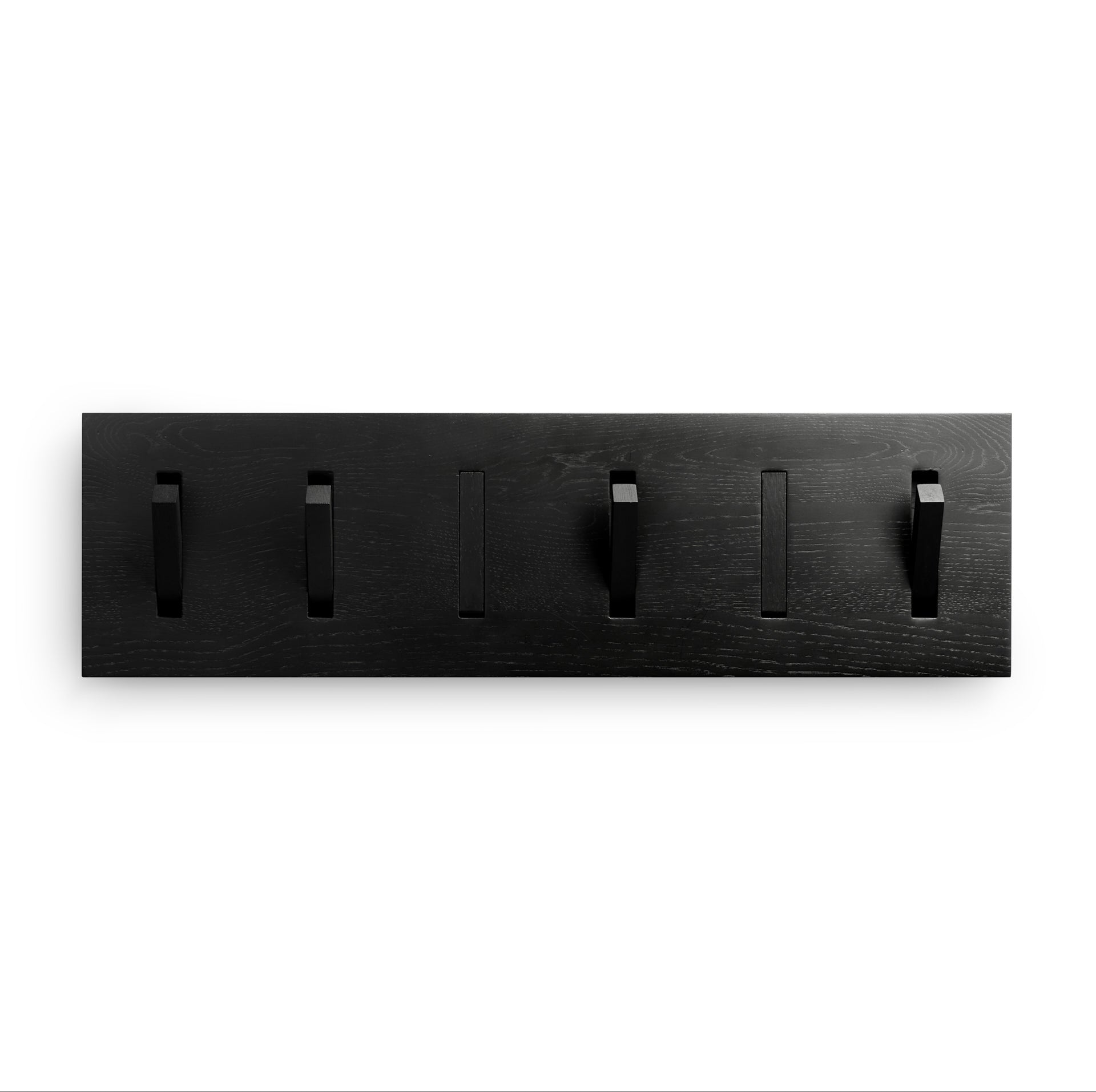 Utilitile Solid Black Oak Wall Hanger, Large