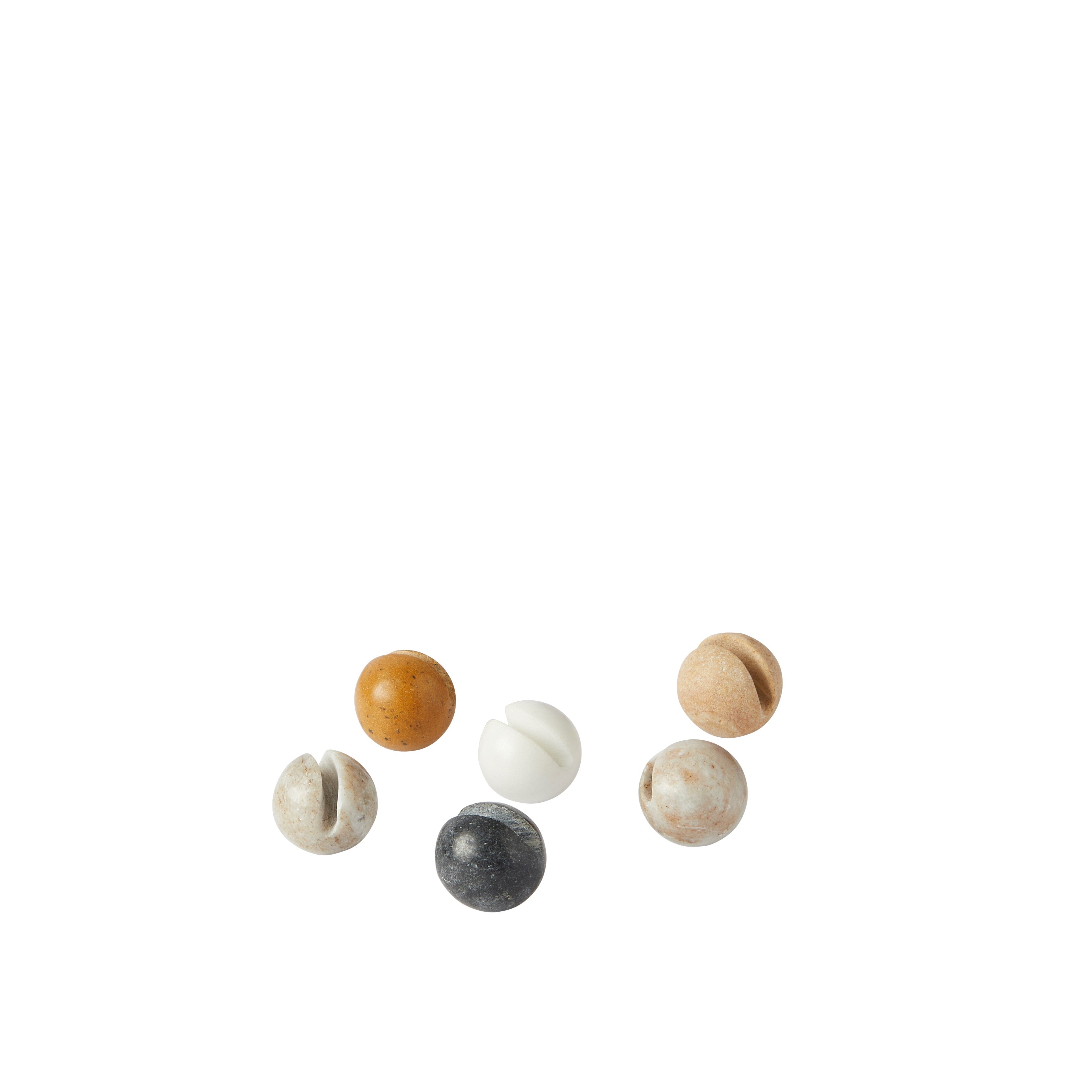 Assorted Marble Orb Drink Charm, Set of 6