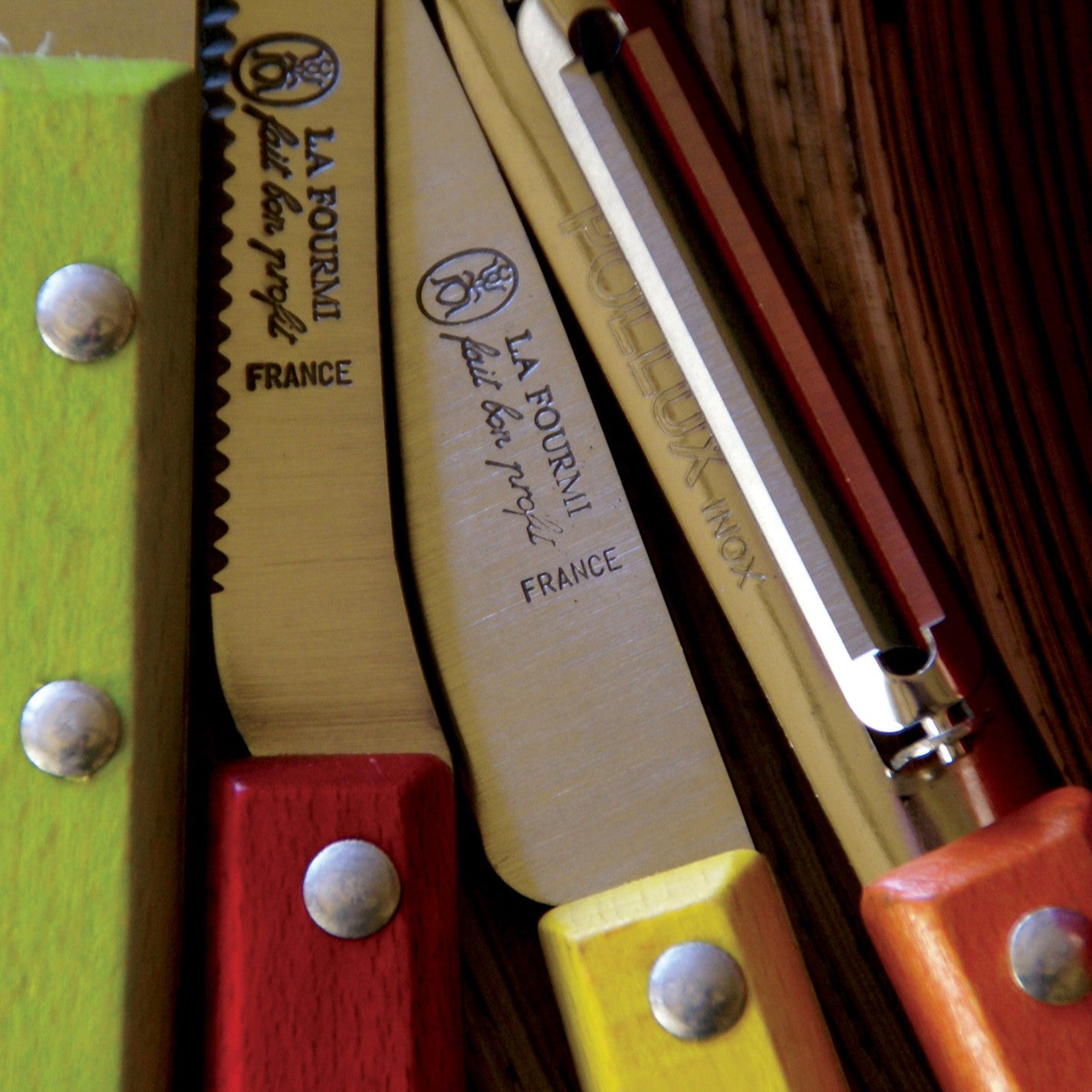 La Fourmi Colorful Wooden Kitchen Tools, Set of 4