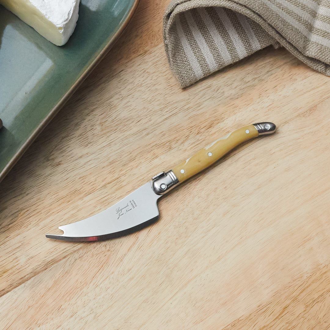 Set of 4 Laguiole Pronged Knife, Pale Horn