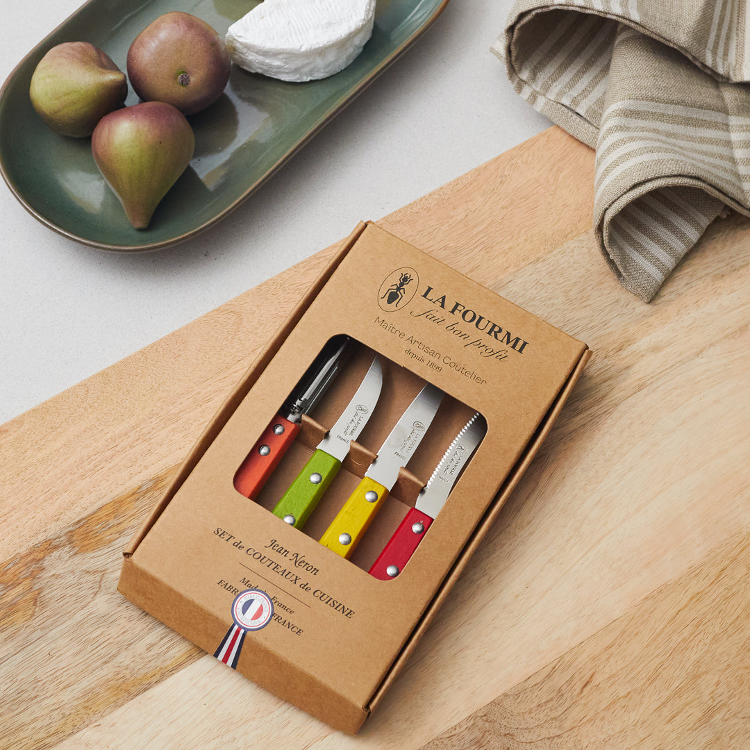 La Fourmi Colorful Wooden Kitchen Tools, Set of 4