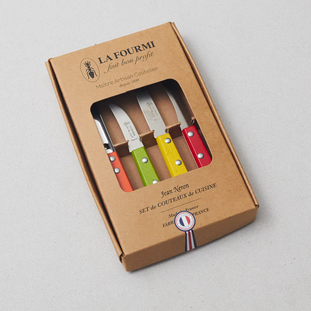 La Fourmi Colorful Wooden Kitchen Tools, Set of 4