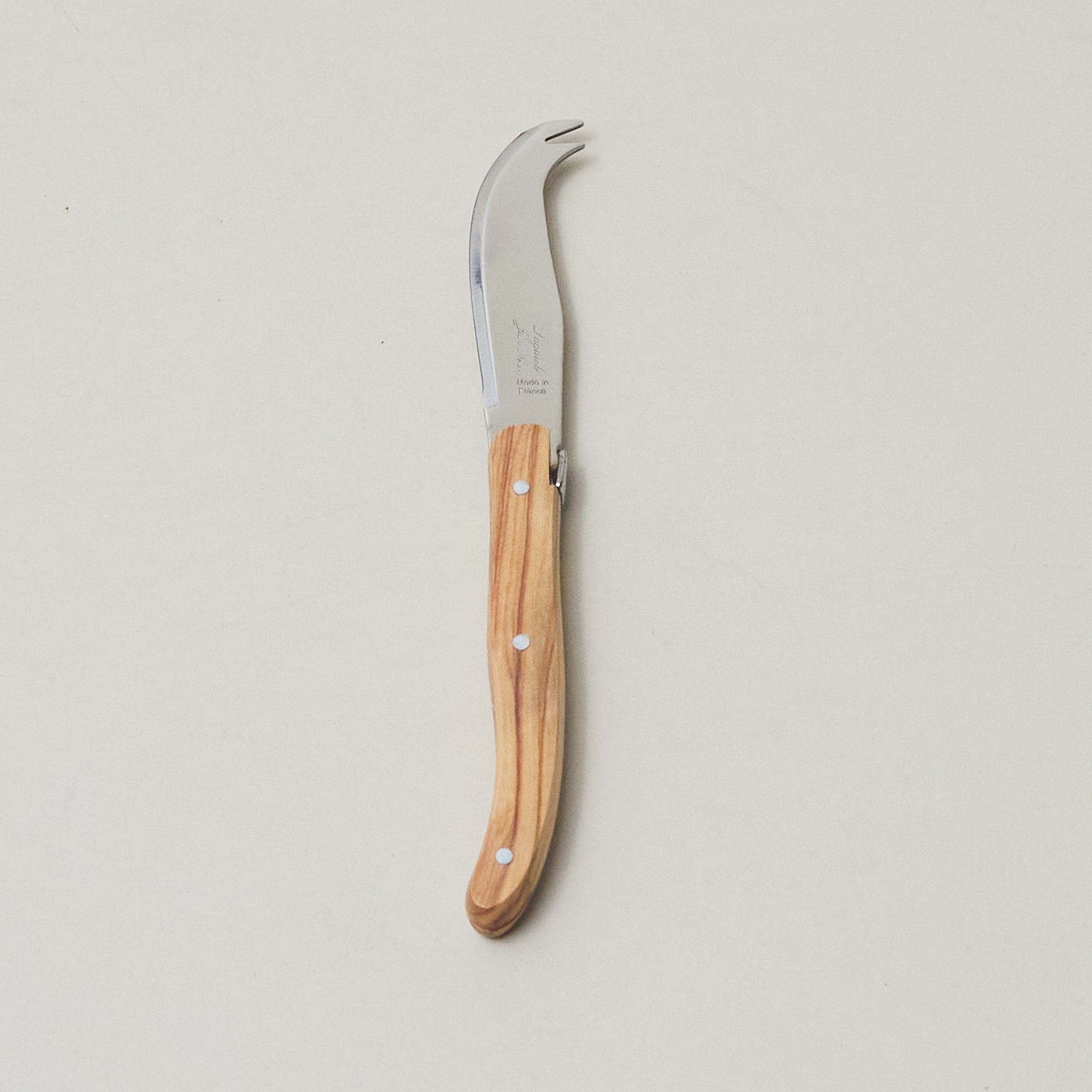 Laguiole Mini Fork-tipped Knife Olivewood