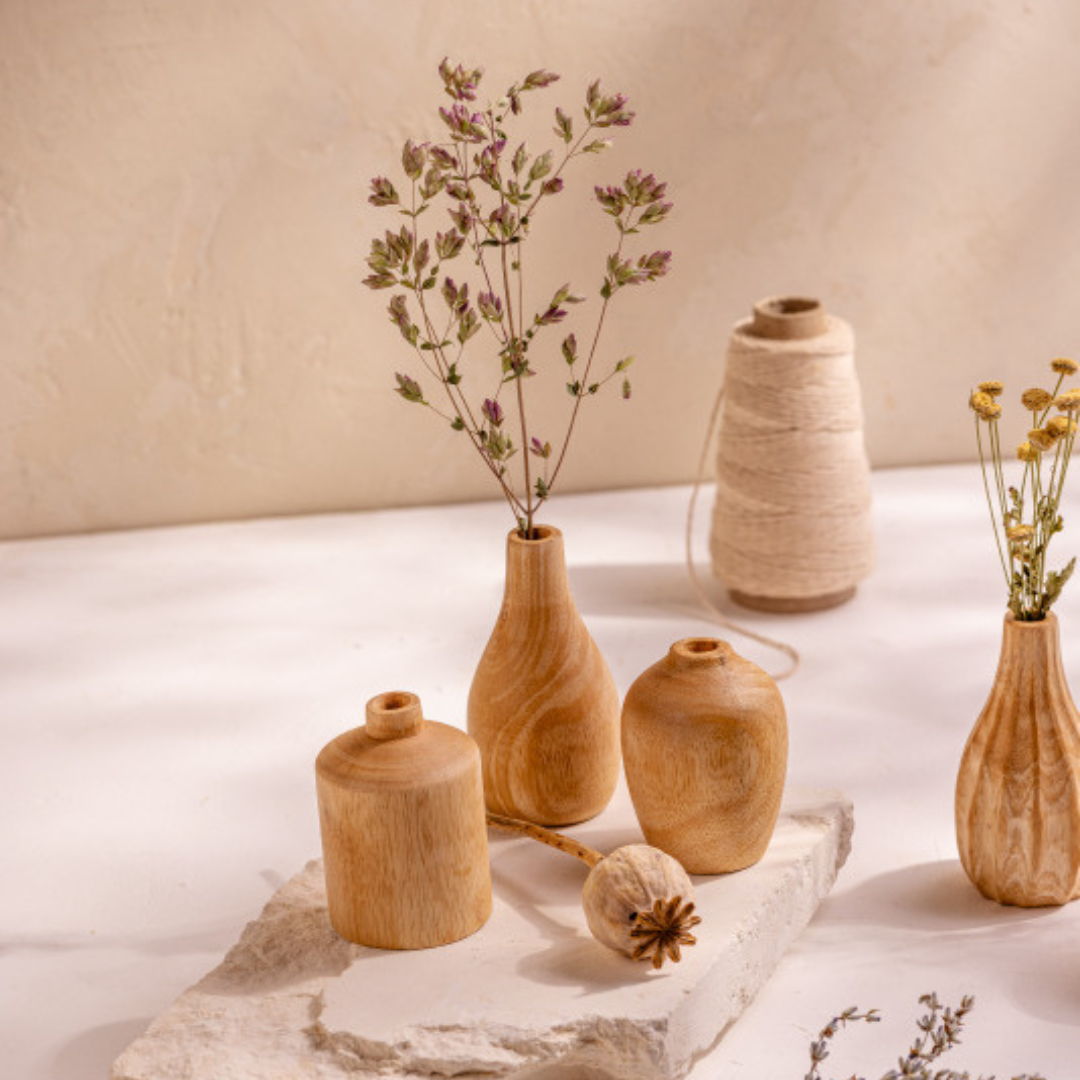 Kiln Mango Mini Vases, Set of 3