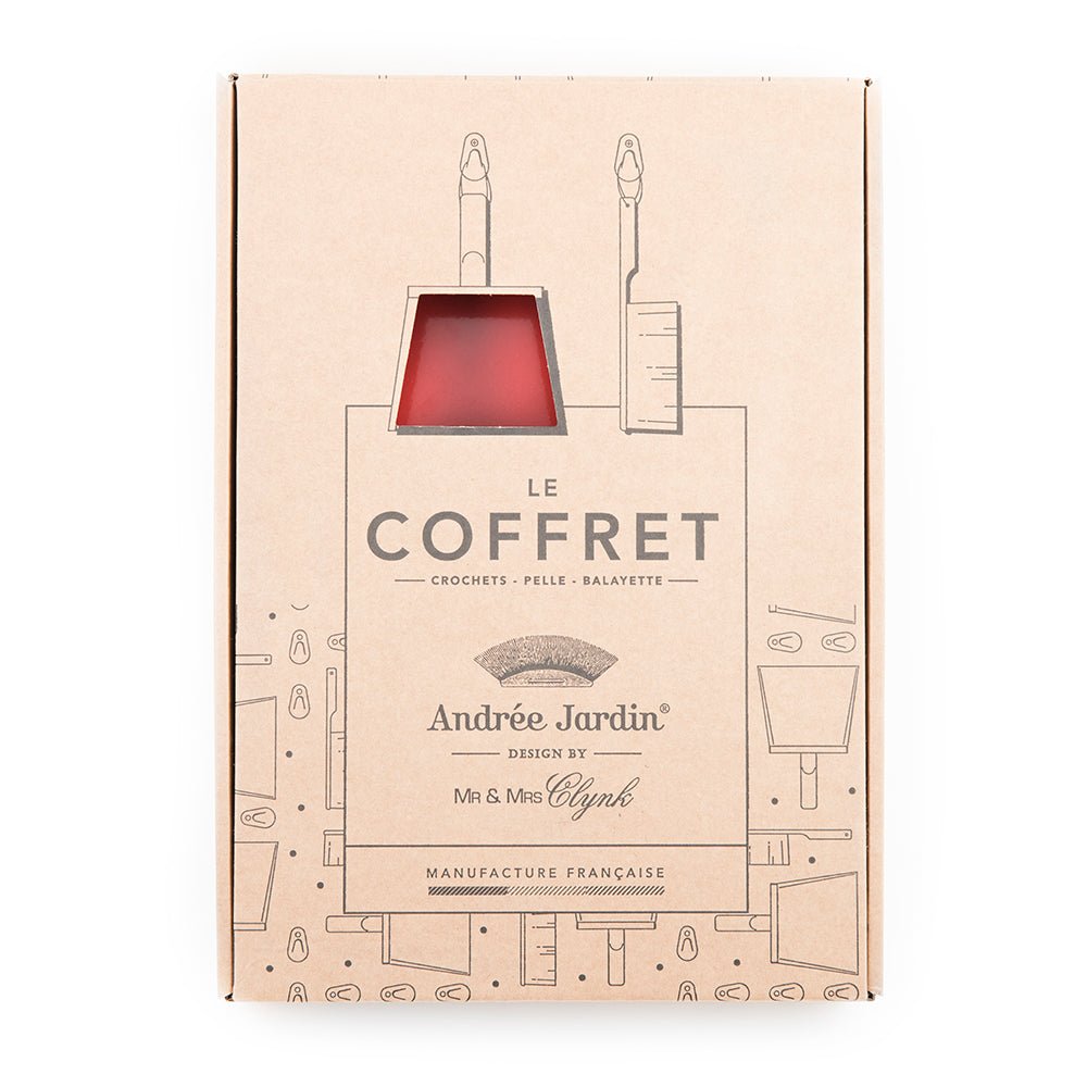 Andrée Jardin Mr. and Mrs. Clynk Grey Dustpan & Brush "Coffret" Gift Set Andrée Jardin andree-jardin-mr-and-mrs-clynk-grey-dustpan-brush-coffret-gift-set - French Dry Goods