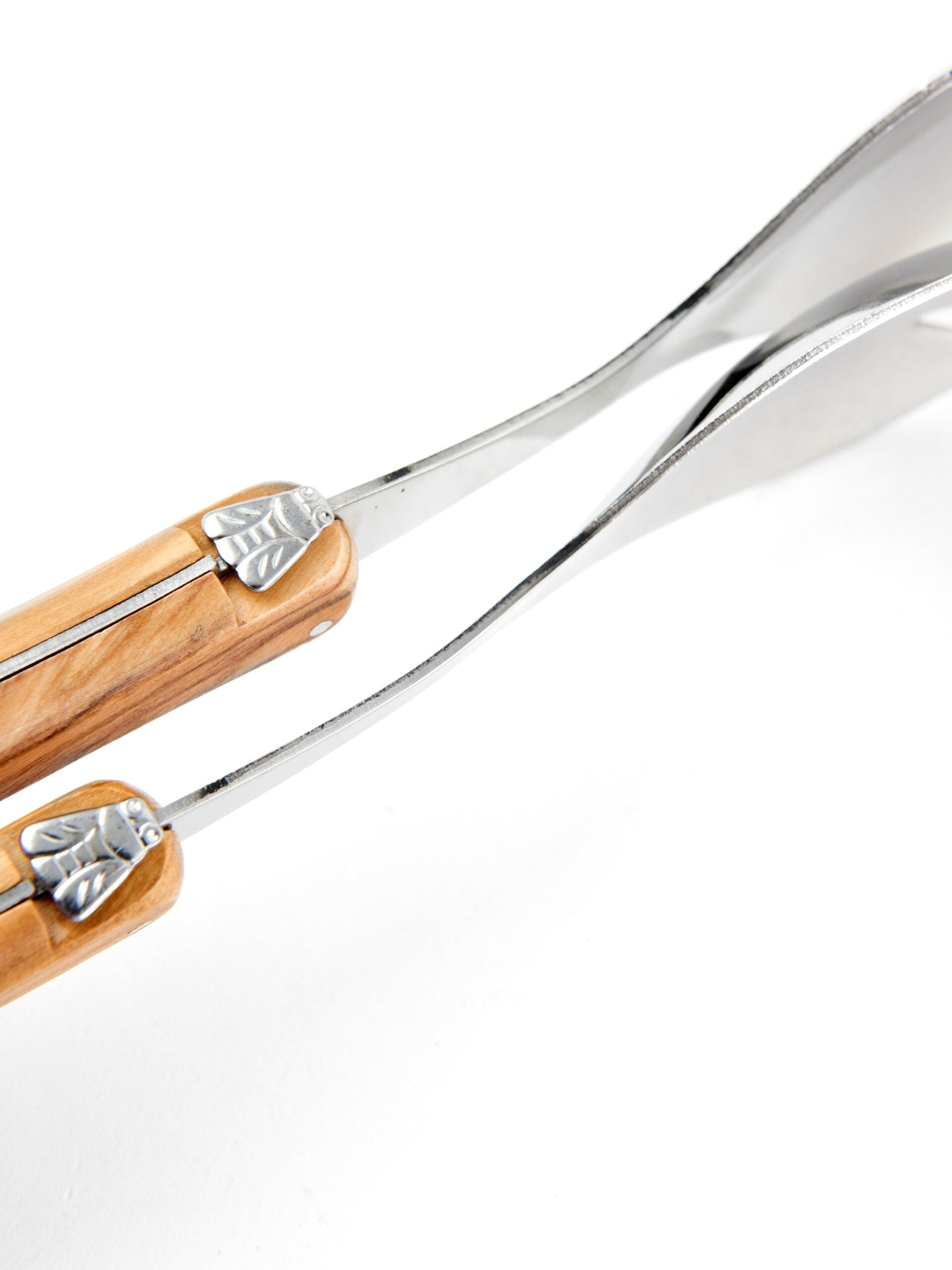 Laguiole Salad Serving Set Olivewood, in wooden box