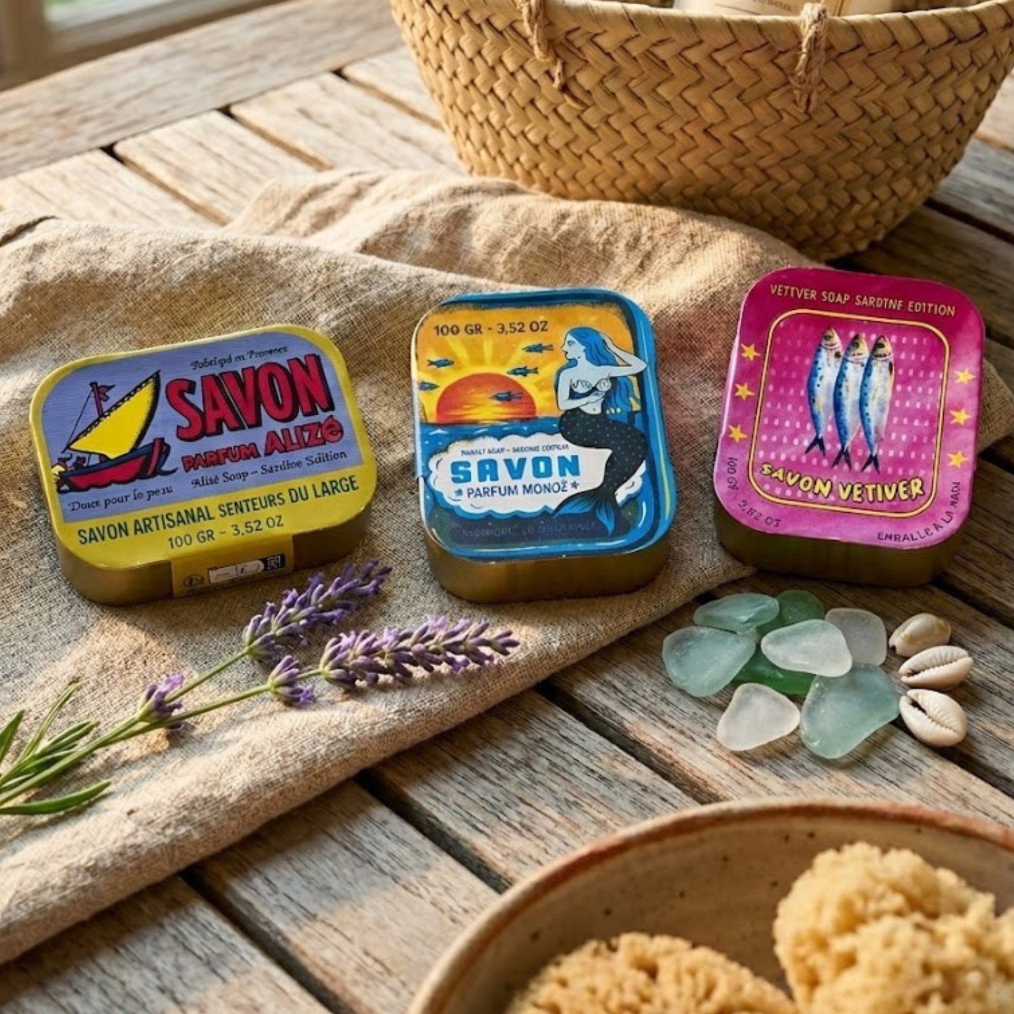 French Sardine Soap, Monoi