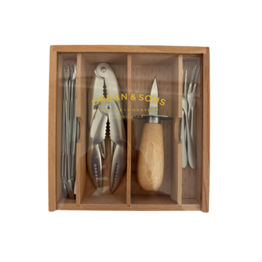 Seafood Set in Wood Box