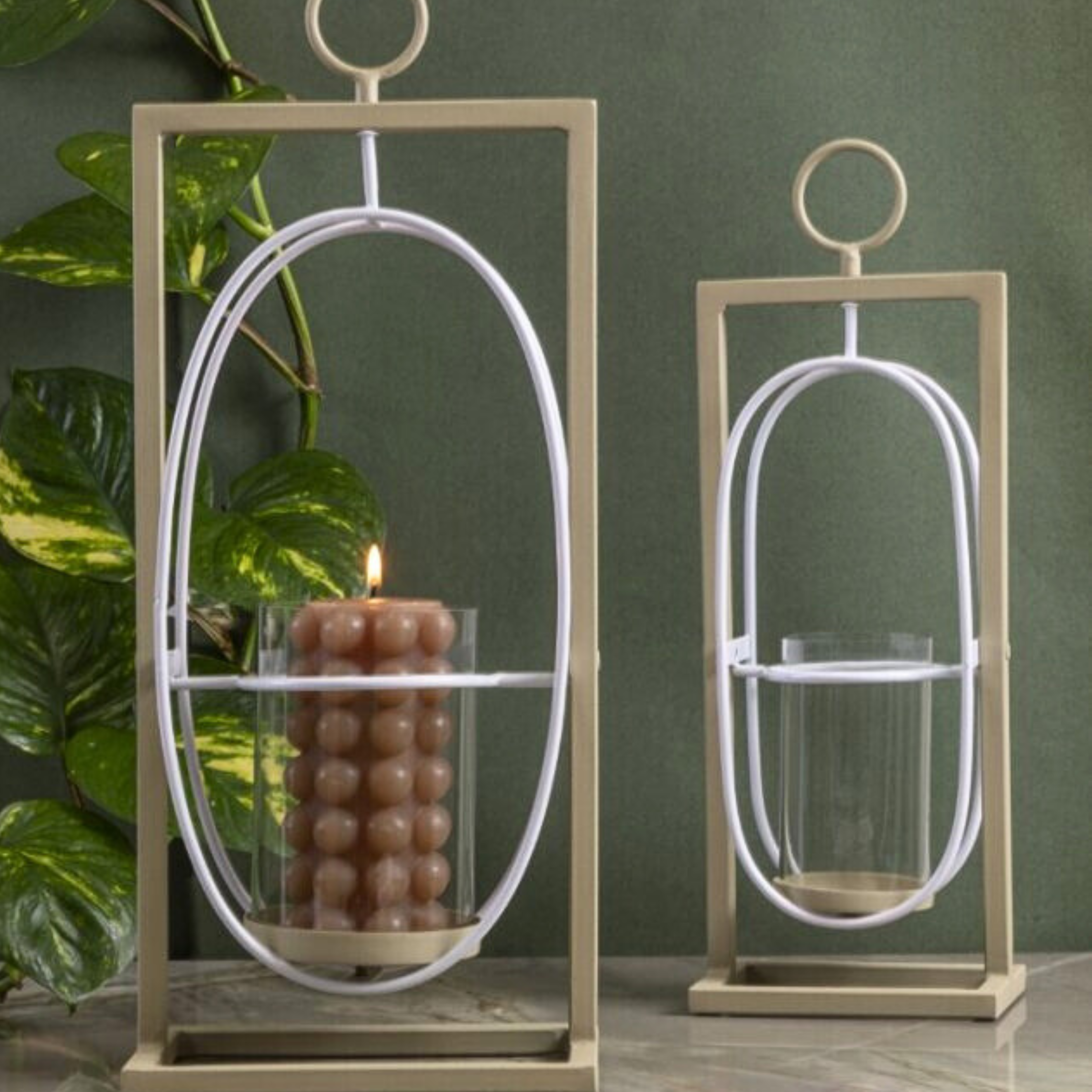 Easton Small Lantern, Dove