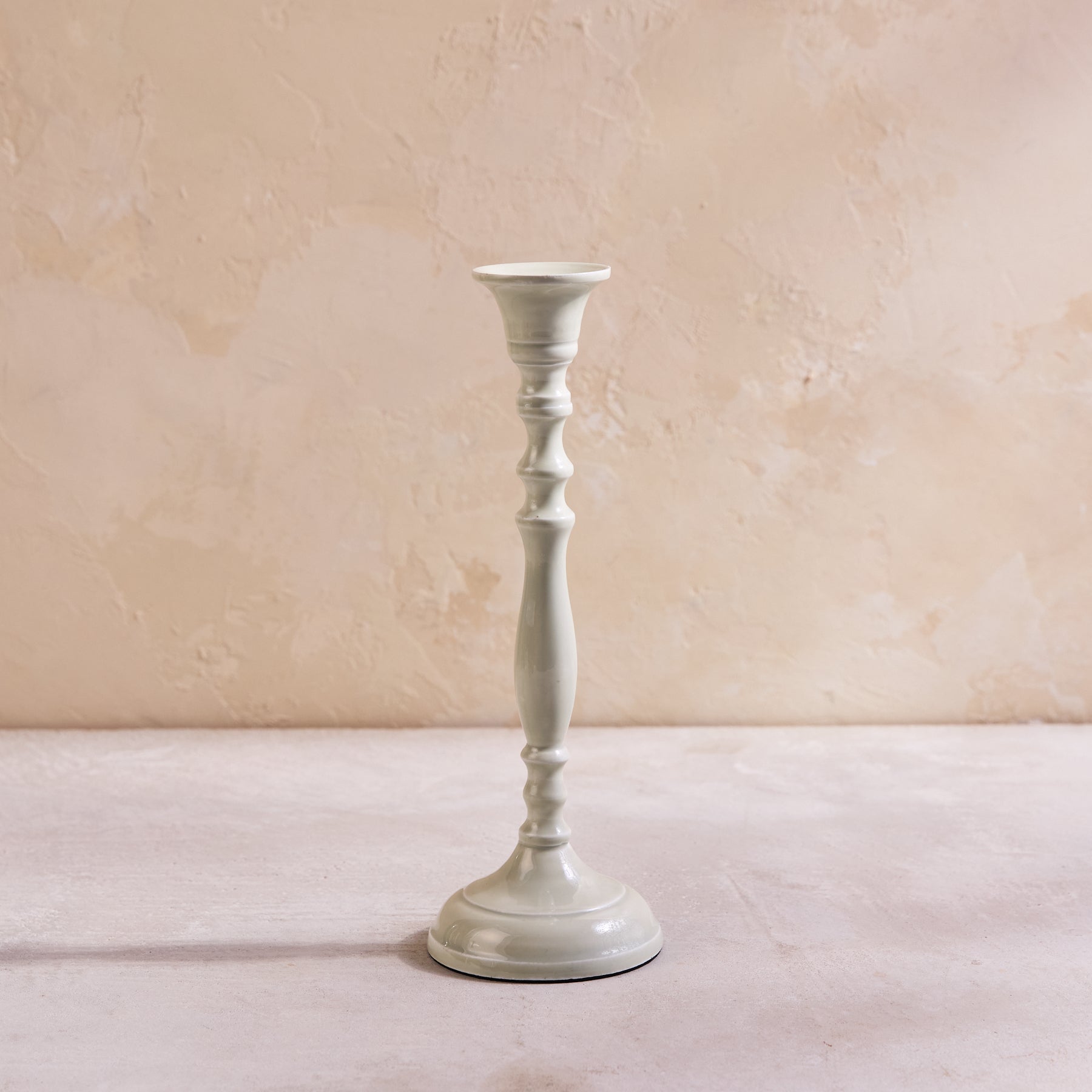 Nera Light Green Candle Holder, Medium