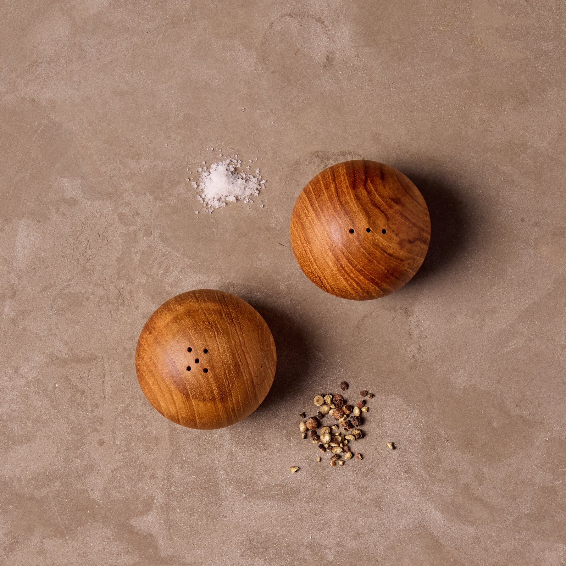Teak Salt & Pepper Shaker Set