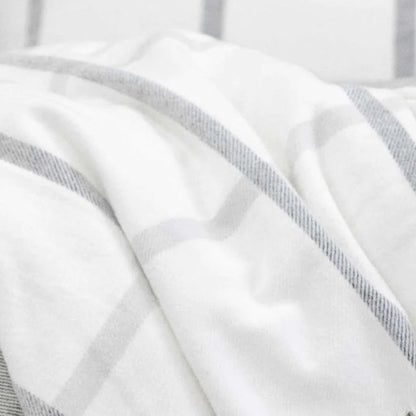 Copenhagen Rectangular Pillow, White &amp; Grey