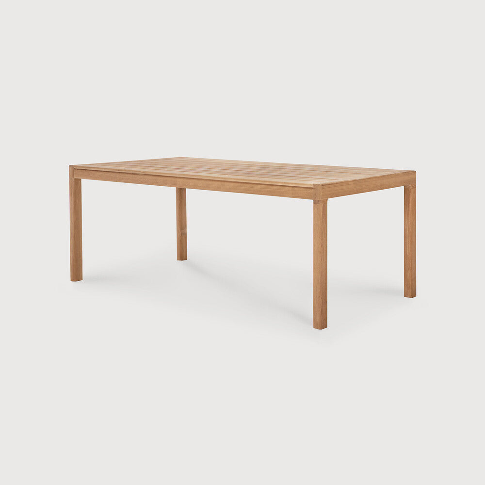 Jack outdoor dining table - teak - rectangular