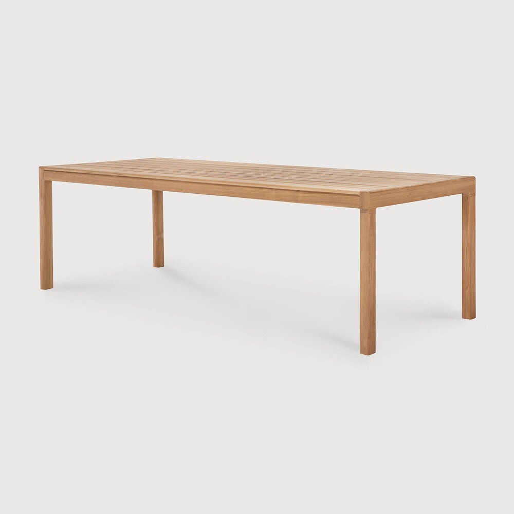 Jack outdoor dining table - teak - rectangular
