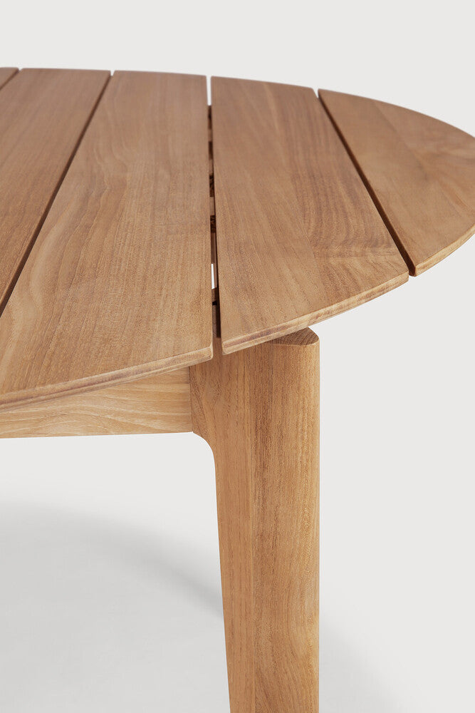Bok Outdoor Solid Teak Round Dining Table