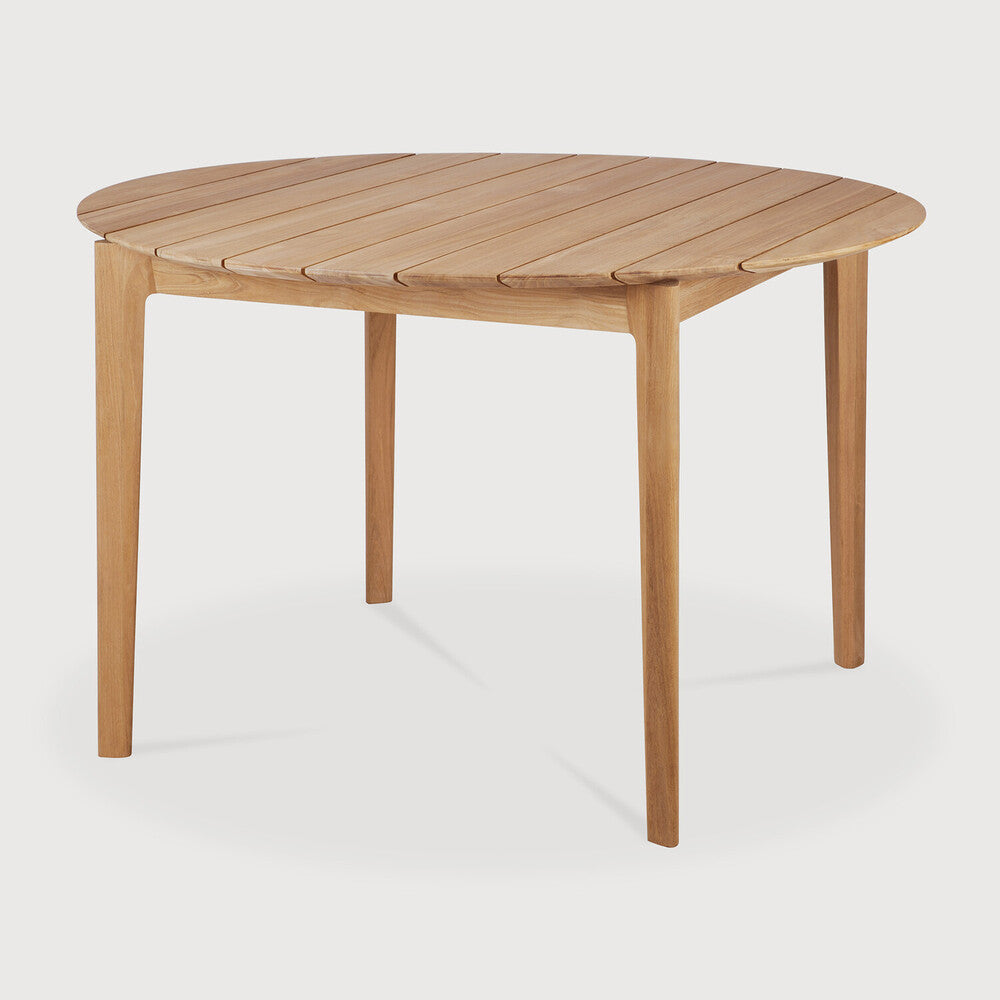 Bok Outdoor Solid Teak Round Dining Table
