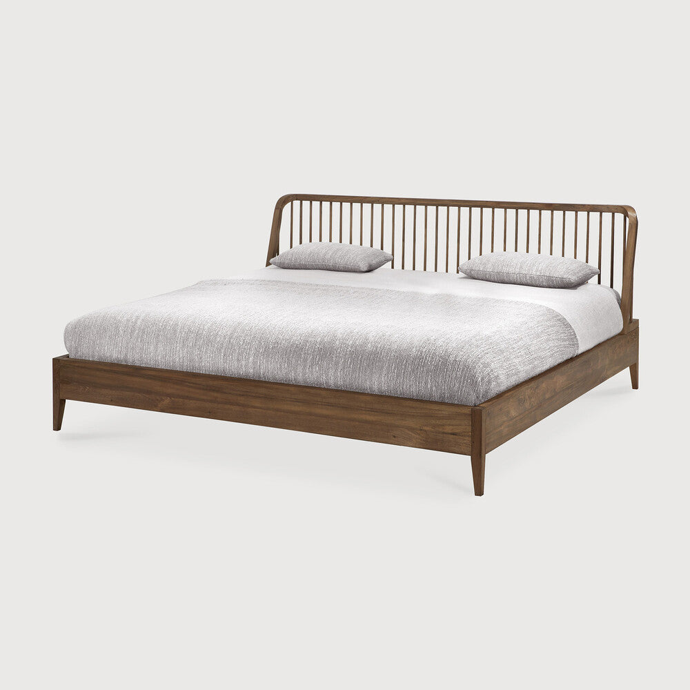 Spindle Solid Reclaimed Teak Bed, Queen