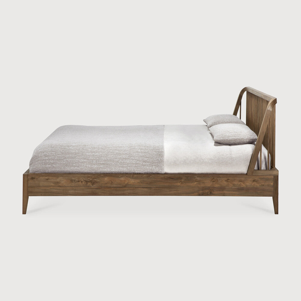 Spindle Solid Reclaimed Teak Bed, King