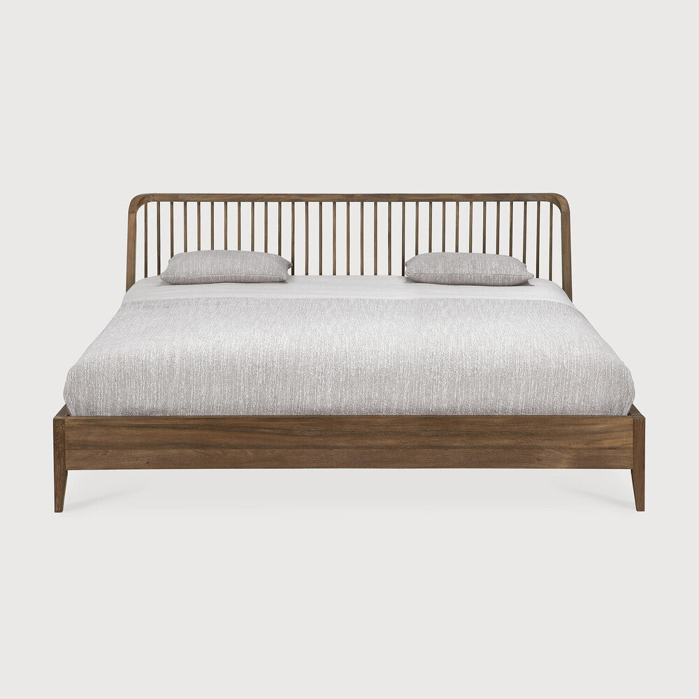Spindle Solid Reclaimed Teak Bed, Queen