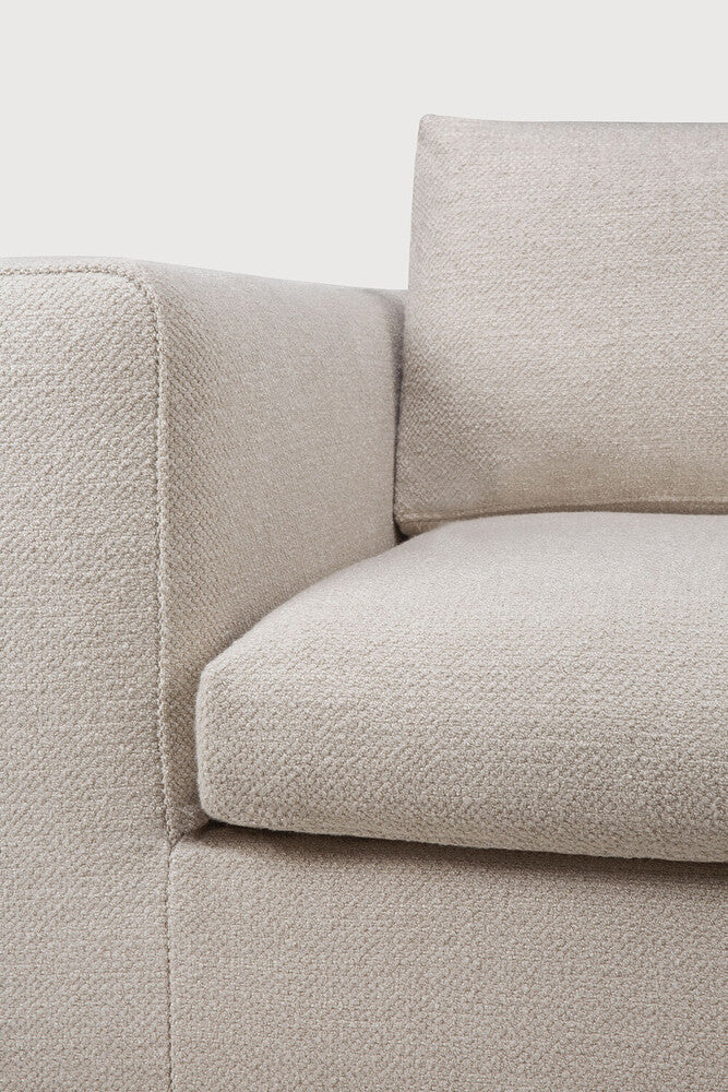 Mellow sofa - Ivory fabric - end seater left and right - removable cover