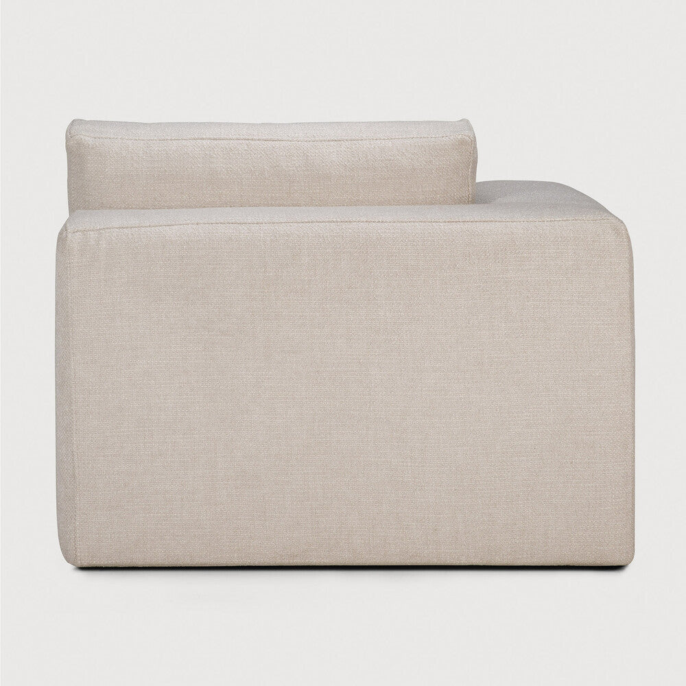 Mellow sofa - Ivory fabric - end seater left and right - removable cover