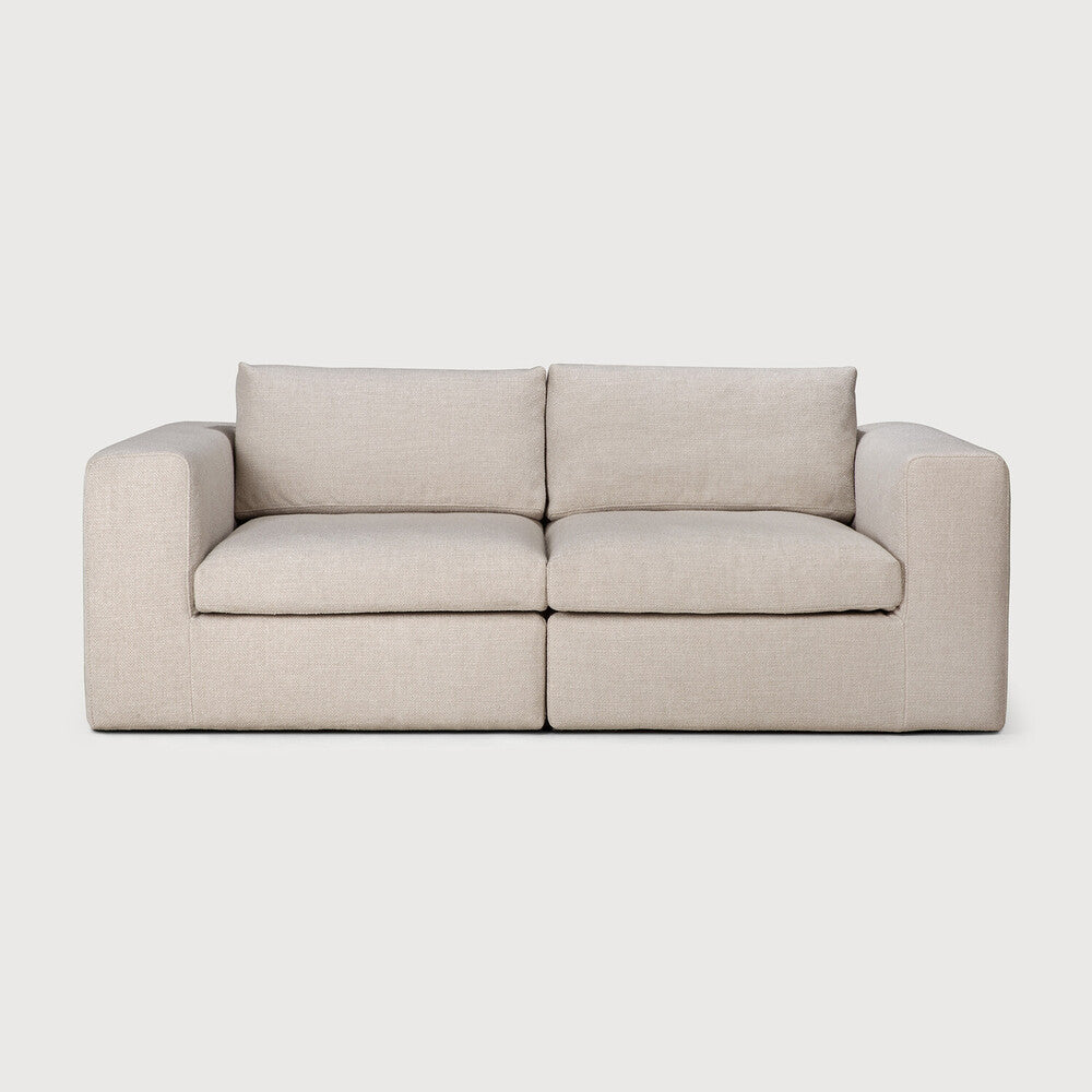 Mellow sofa - Ivory fabric - end seater left and right - removable cover