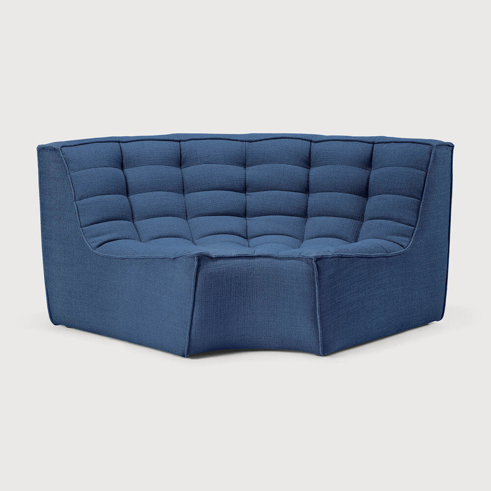N701 Round Corner Sofa, Blue
