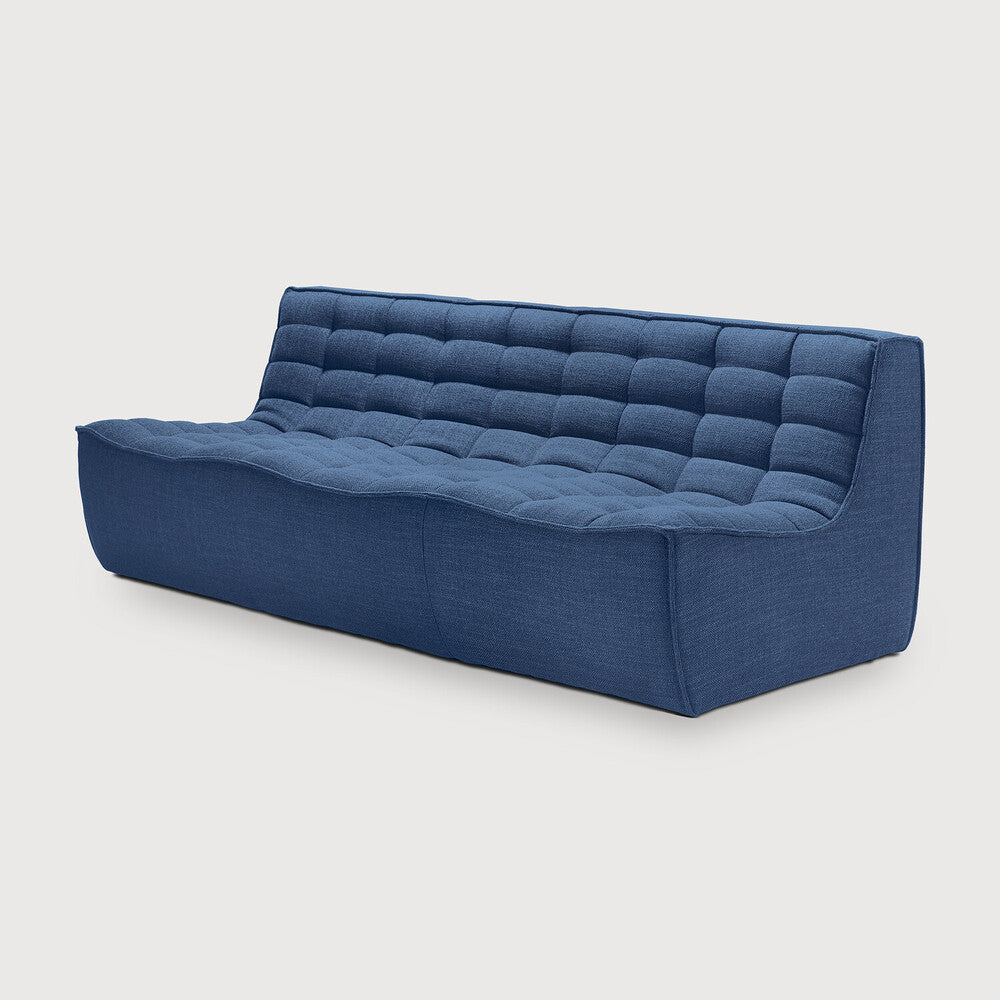 N701 3 Seater Sofa, Blue