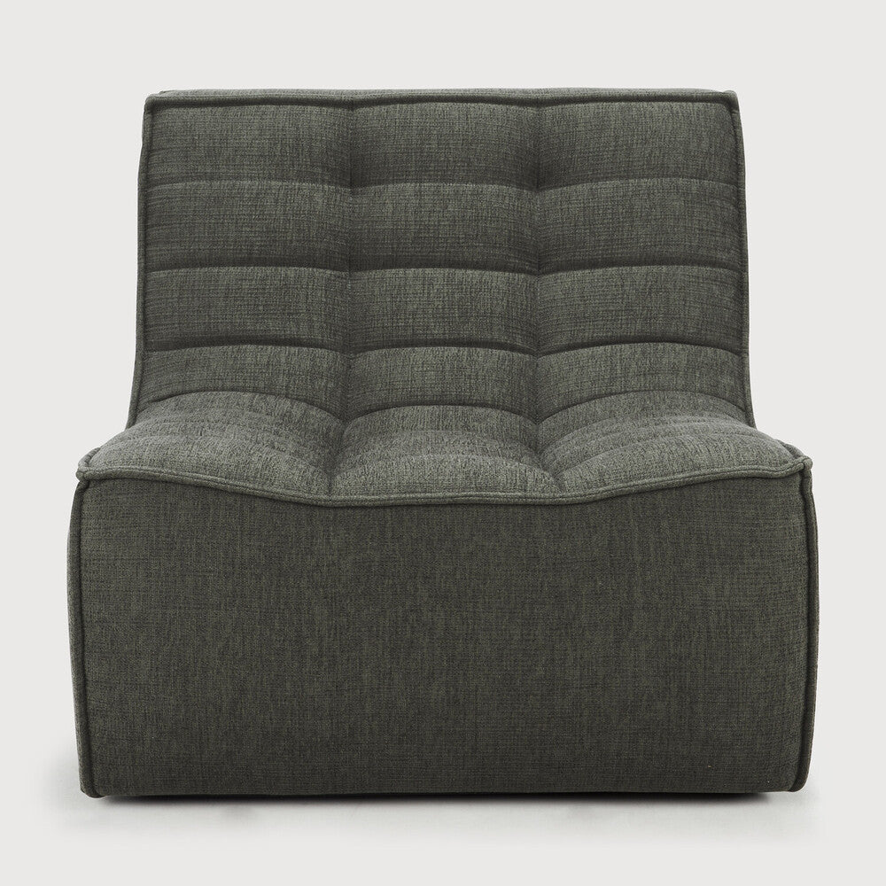N701 Single Seater Eco Fabric Sofa, Moss