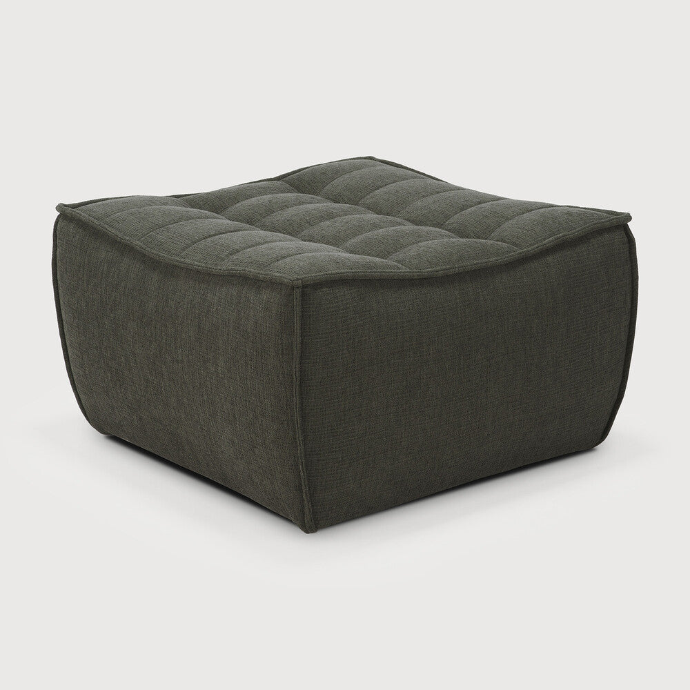 N701 Eco Fabric Footstool, Moss